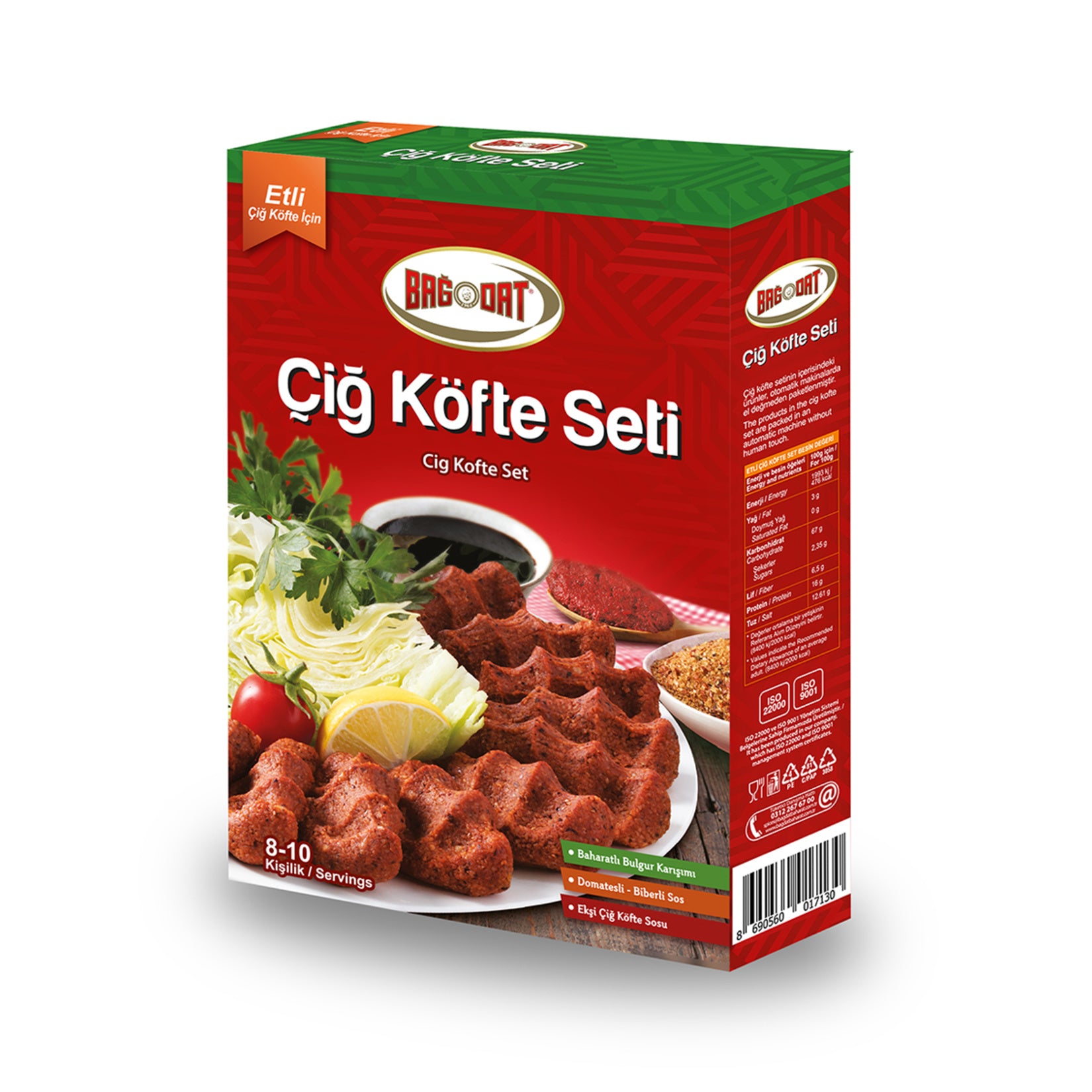 Bagdat Etli Cig Kofte Seti brings the bold, spicy flavors of Türkiye’s famous street food straight to your kitchen.