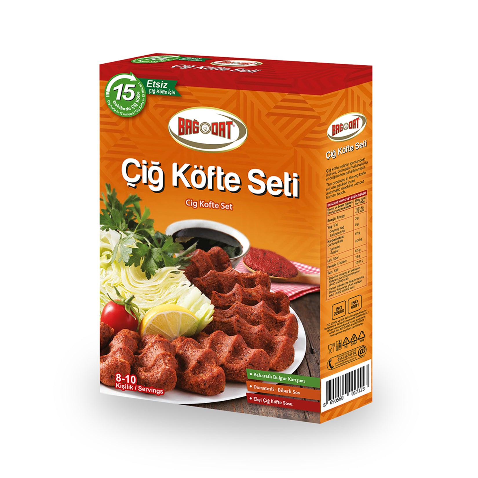 Prepare one of Türkiye’s most loved street foods at home with Bağdat Etsiz Çiğ Köfte Seti.
