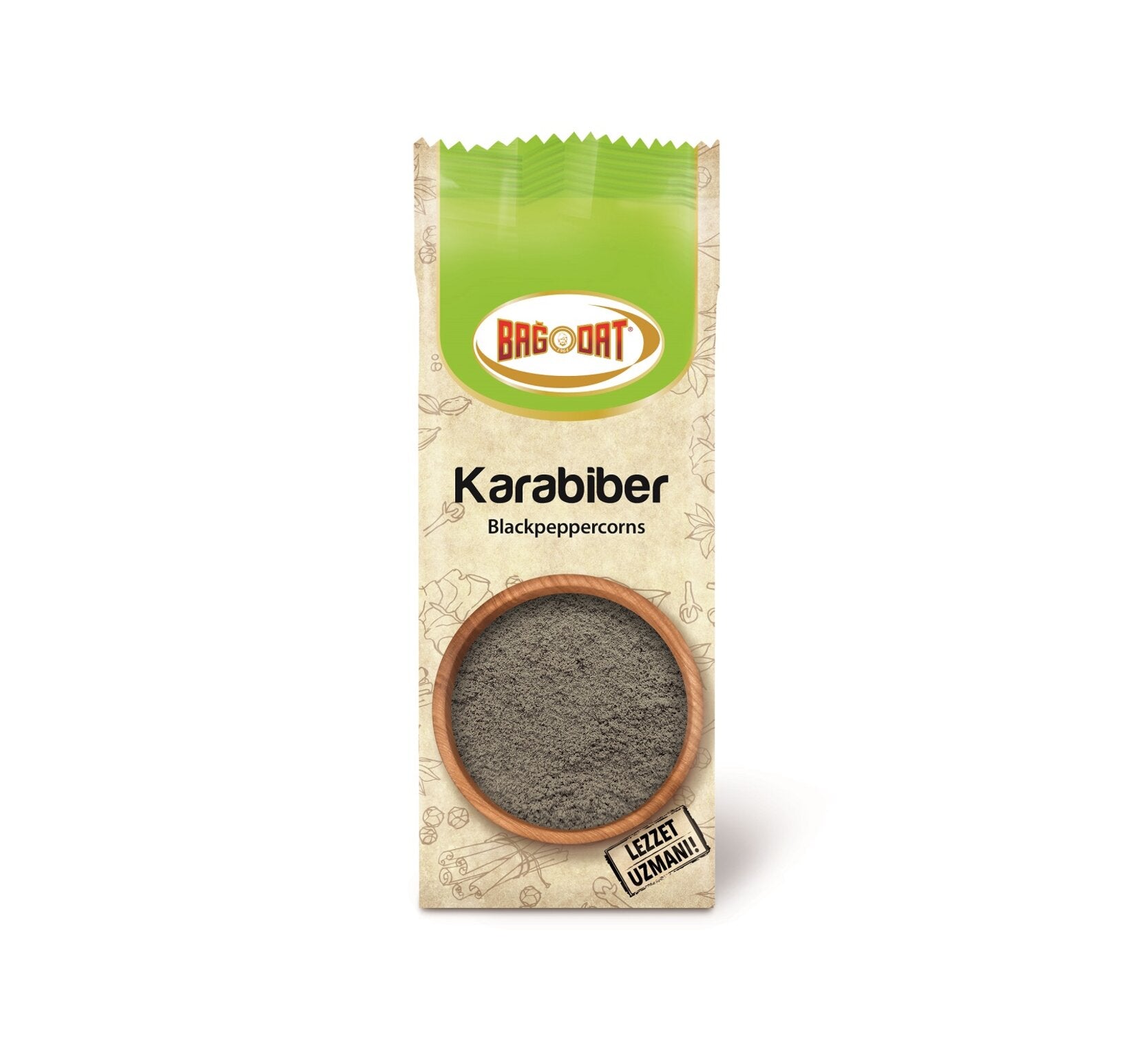 Bagdat Ground Black Pepper is a kitchen essential made from finely milled black peppercorns, delivering a bold aroma and balanced heat to your favorite dishes.