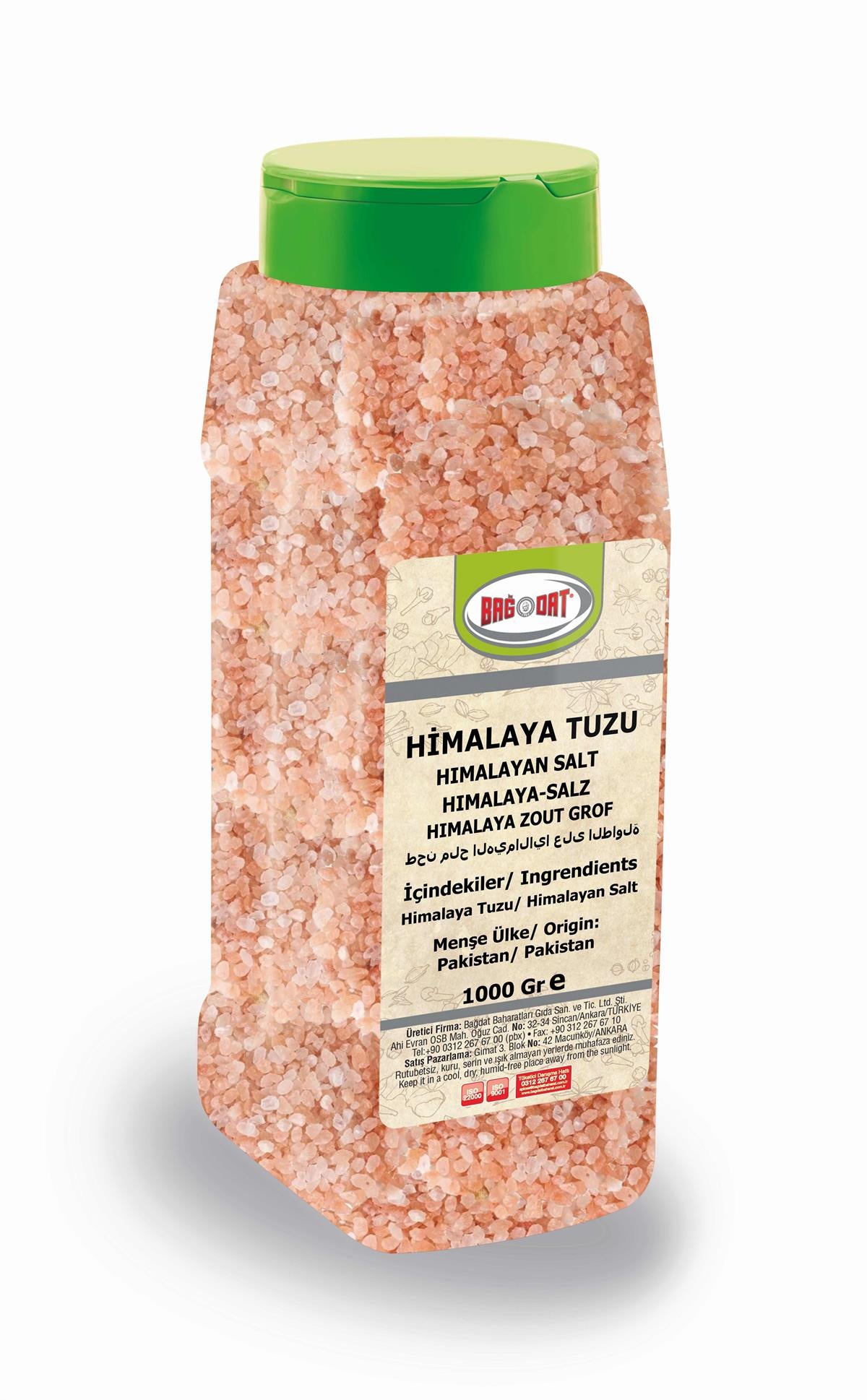 Bagdat Himalayan Salt brings natural mineral richness to your kitchen in a convenient large 1000 g (35.2 oz) PET bottle.