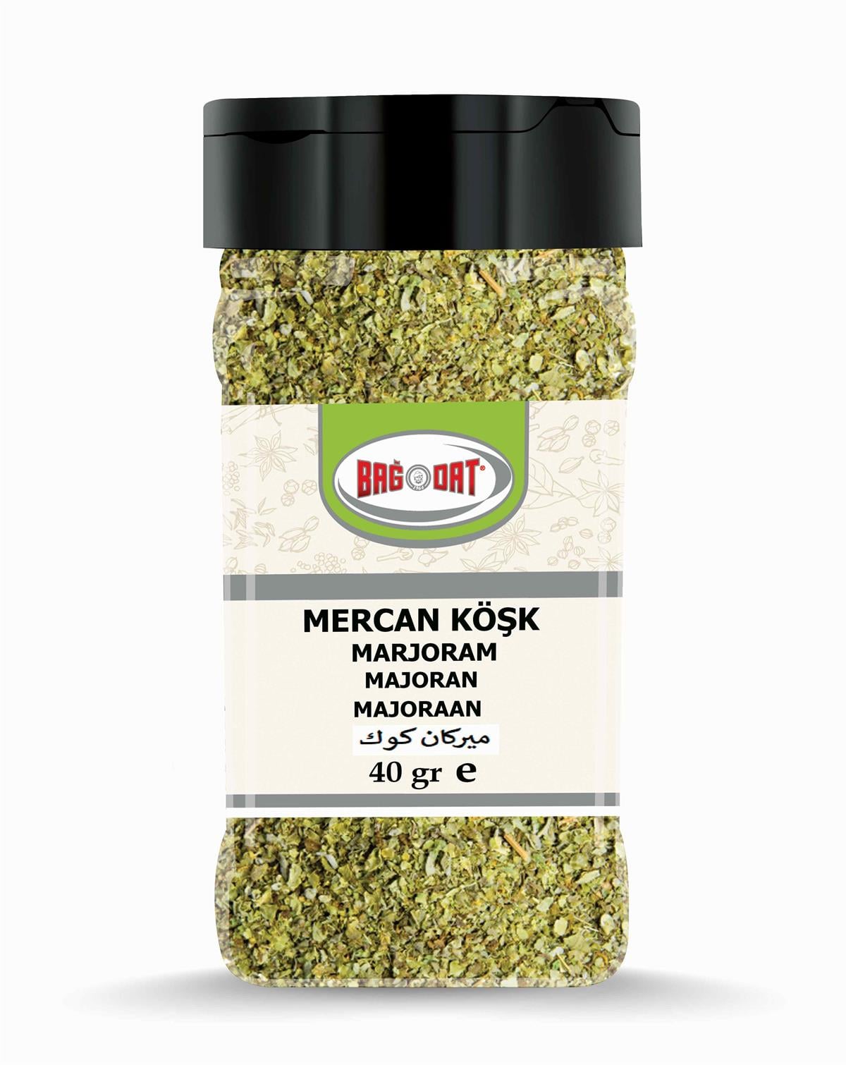Bağdat Mercan Köşk (Marjoram) is a fragrant dried herb widely used in Turkish and Mediterranean cuisine.