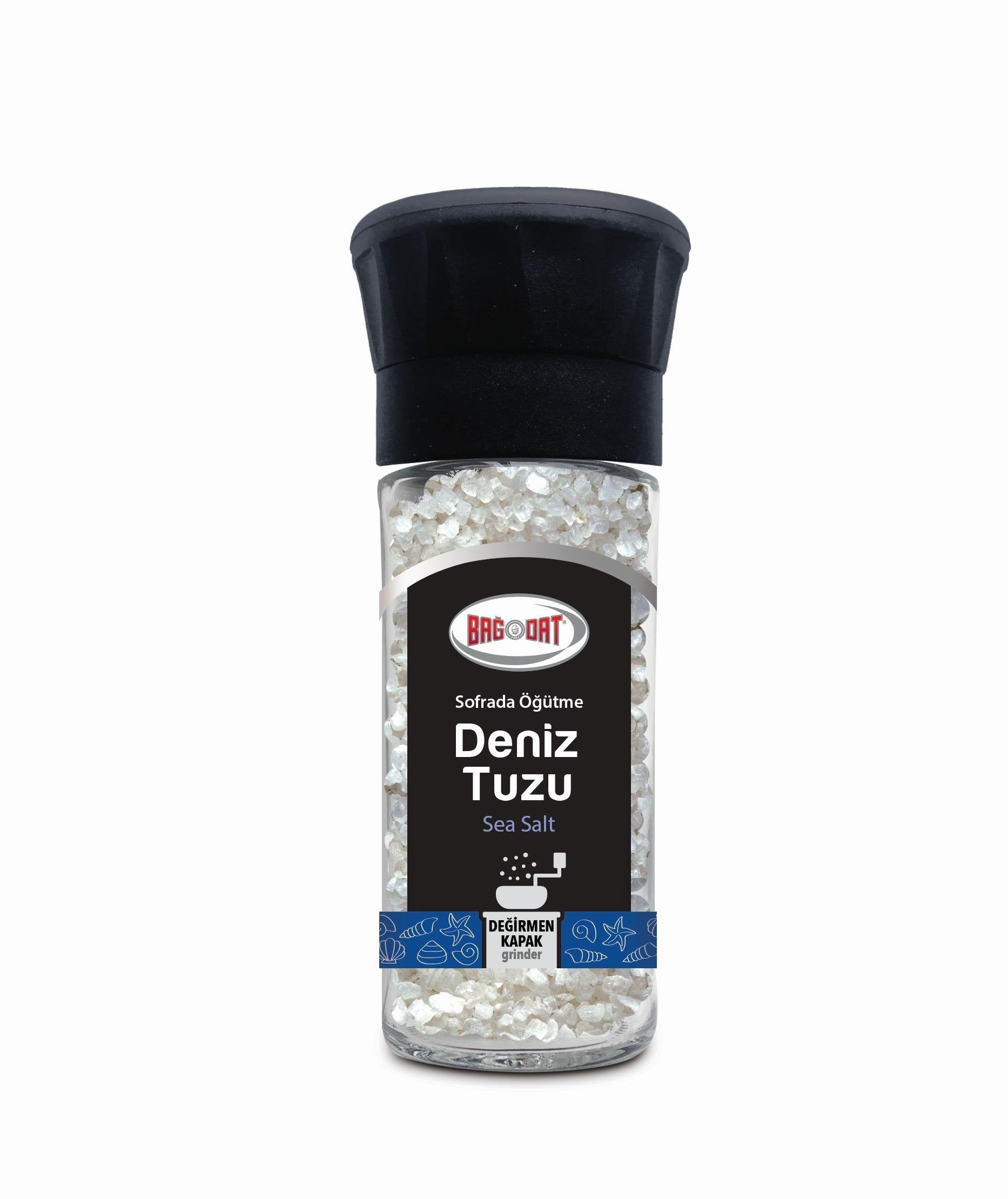 Bagdat Sofrada Ogutme Sea Salt Grinder brings the pure taste of naturally harvested sea salt straight to your table.