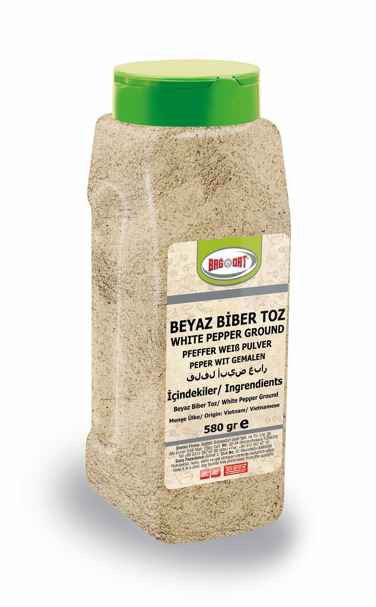Bağdat White Pepper Powder brings smooth, balanced heat and refined aroma to your kitchen.