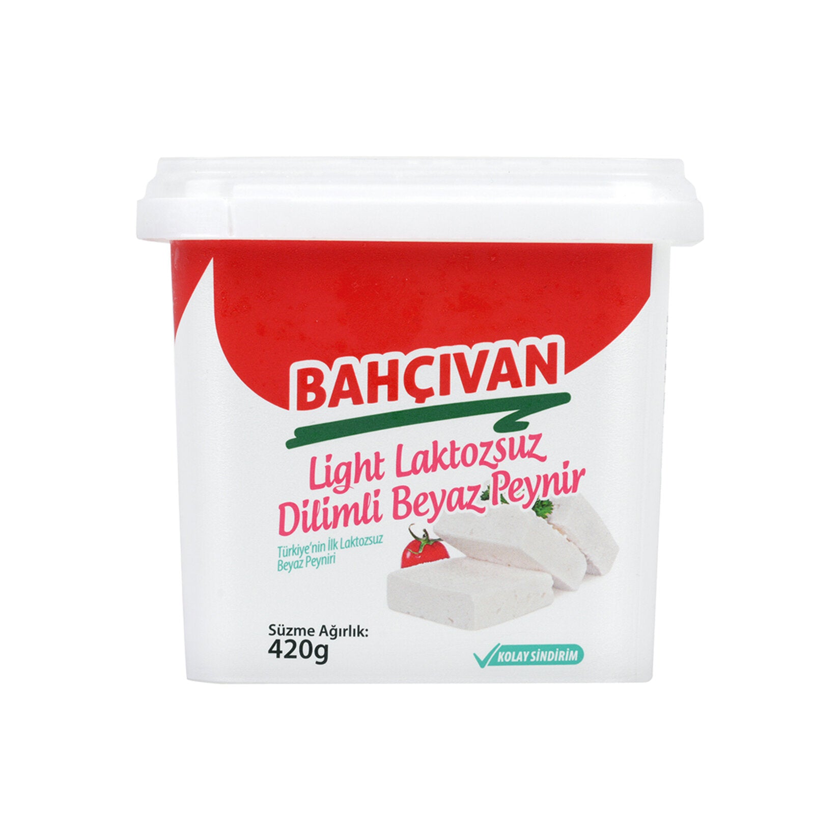 Bahçıvan Light Lactose-Free Sliced White Cheese brings the classic taste of Turkish white cheese to your table in a lighter, easy-to-enjoy form.