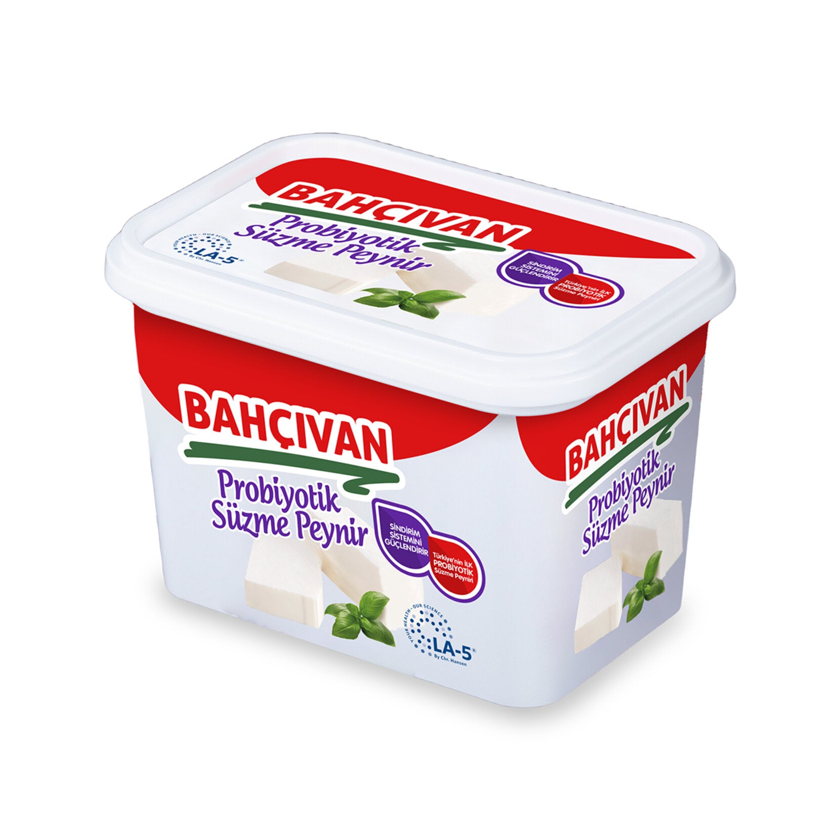 Bahçıvan Tam Yağlı Probiyotik Süzme Beyaz Peynir is a rich and creamy Turkish-style strained white cheese made from pasteurized cow’s milk.