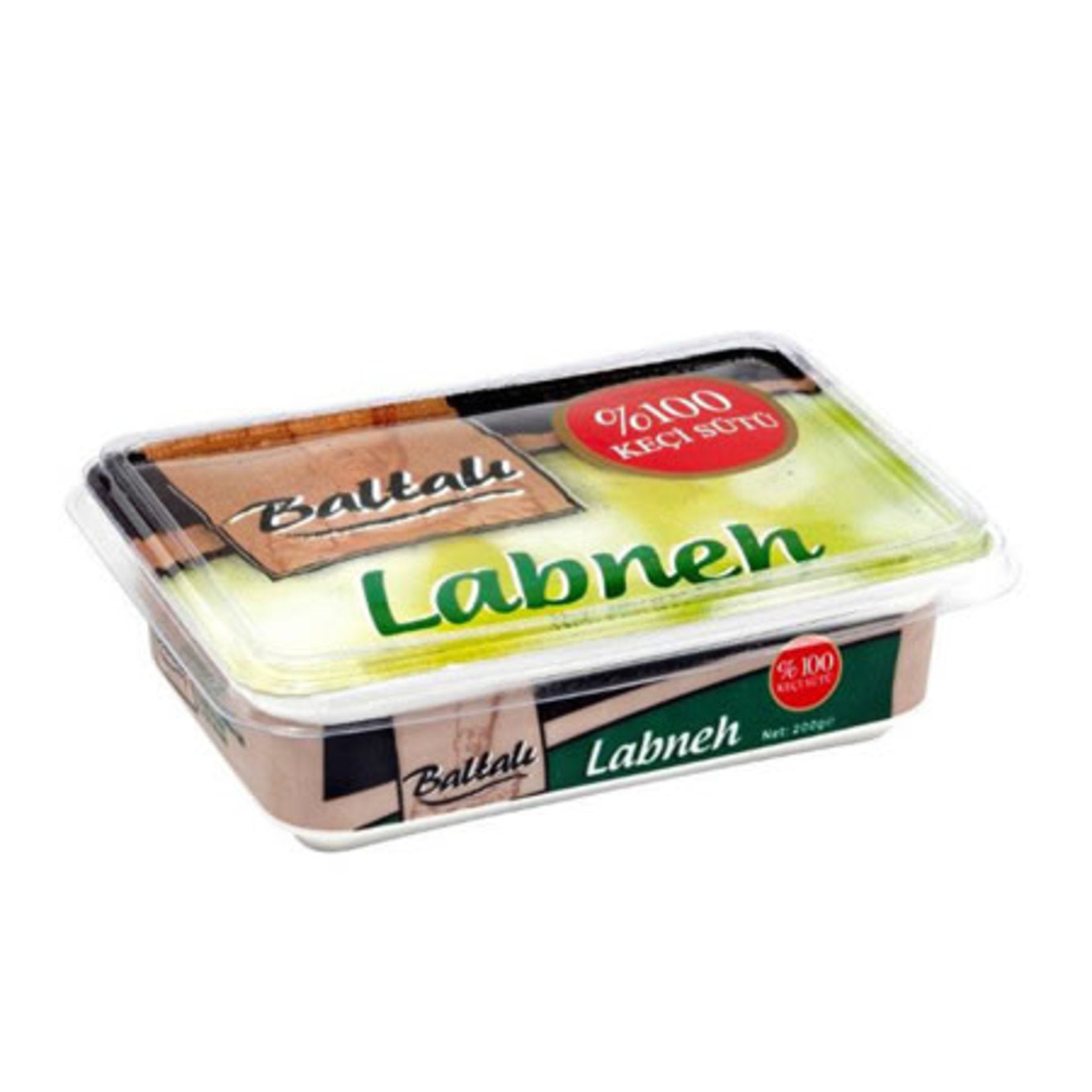 Baltali 100% Goat Labneh Cheese is a smooth and creamy spreadable cheese made exclusively from 100% pasteurized goat milk.