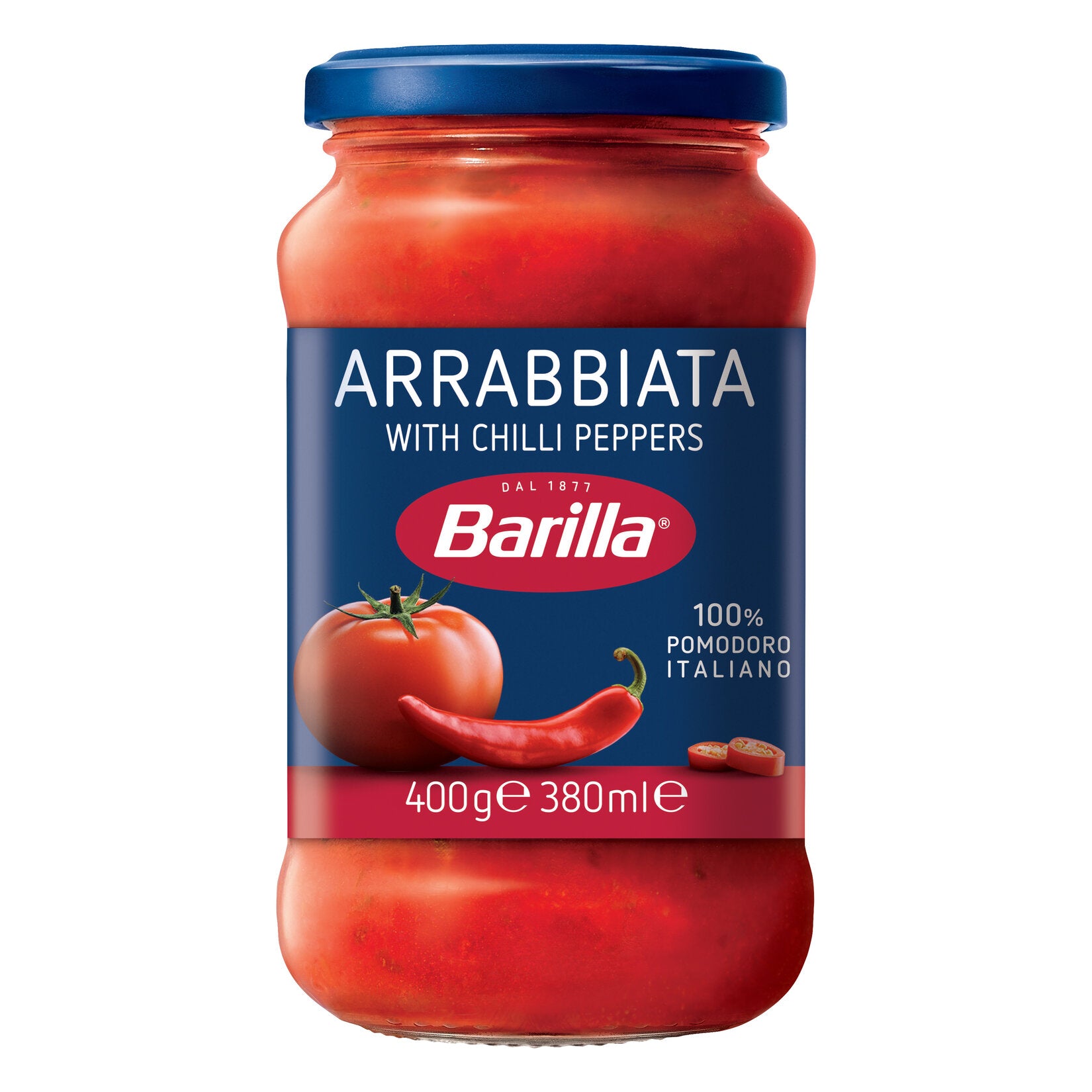 Barilla Arrabbiata Pasta Sauce brings bold Italian flavor to your table with a spicy twist.