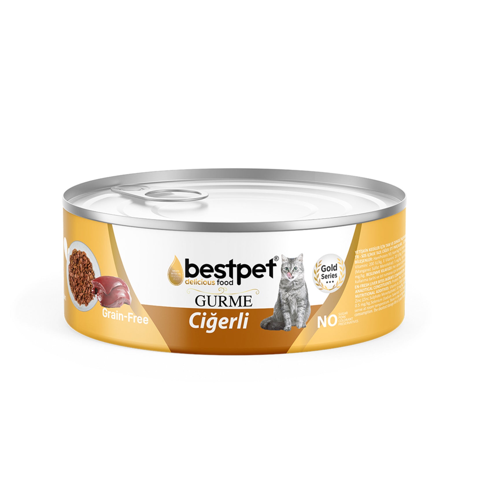 Bestpet Gourmet Liver in Sauce Wet Cat Food 85 g is a flavorful wet meal made with fresh liver pieces (minimum 4%) in a rich sauce.