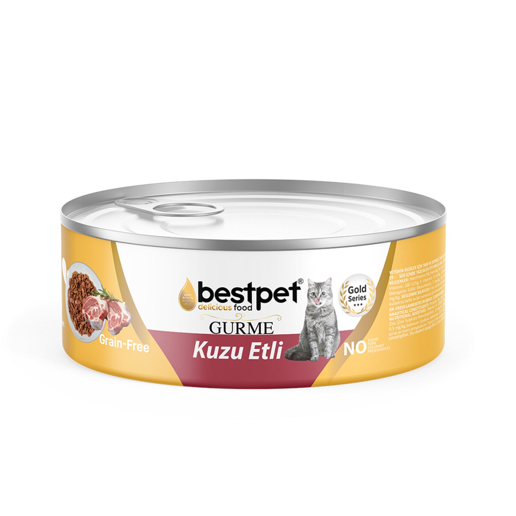 Bestpet Lamb in Gravy Adult Cat Food is a gourmet-style wet food made with fresh lamb pieces in a savory sauce, specially formulated for adult cats.
