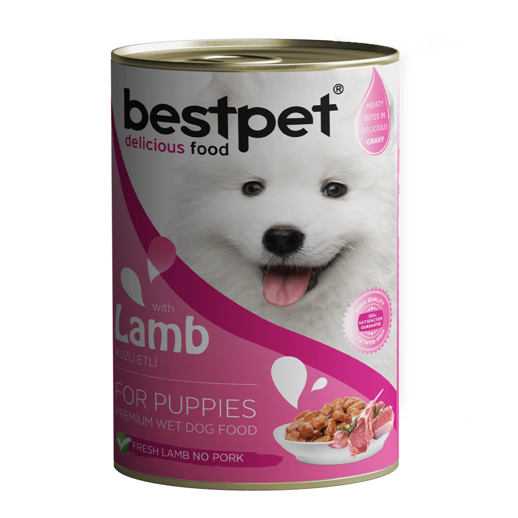 Bestpet Lamb Puppy Wet Food is a complete and balanced canned meal specially formulated for growing puppies.