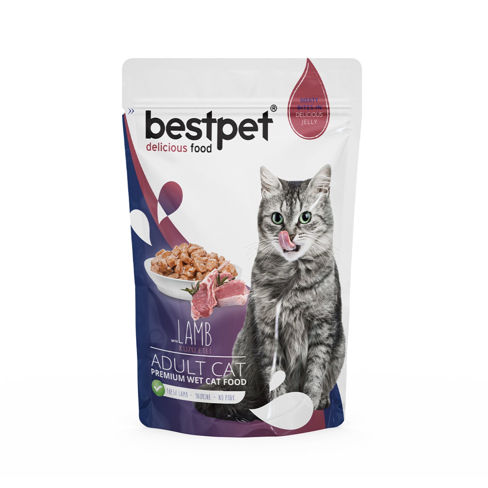Bestpet Lamb Wet Adult Cat Food is a complete and balanced wet food formulated for adult cats.