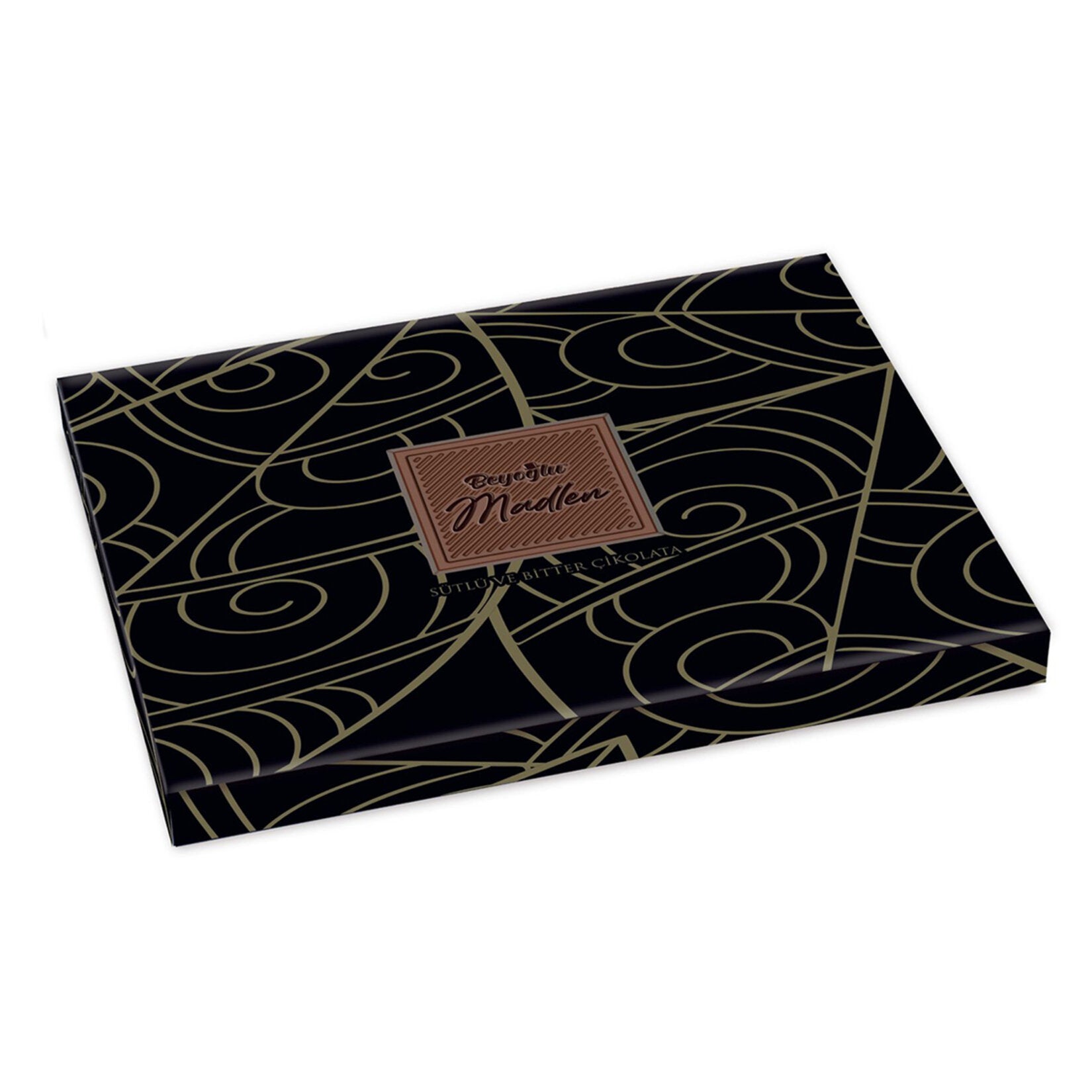 Beyoglu Madlen Milk and Dark Chocolate brings together smooth milk chocolate and rich dark chocolate in one elegant gift box.