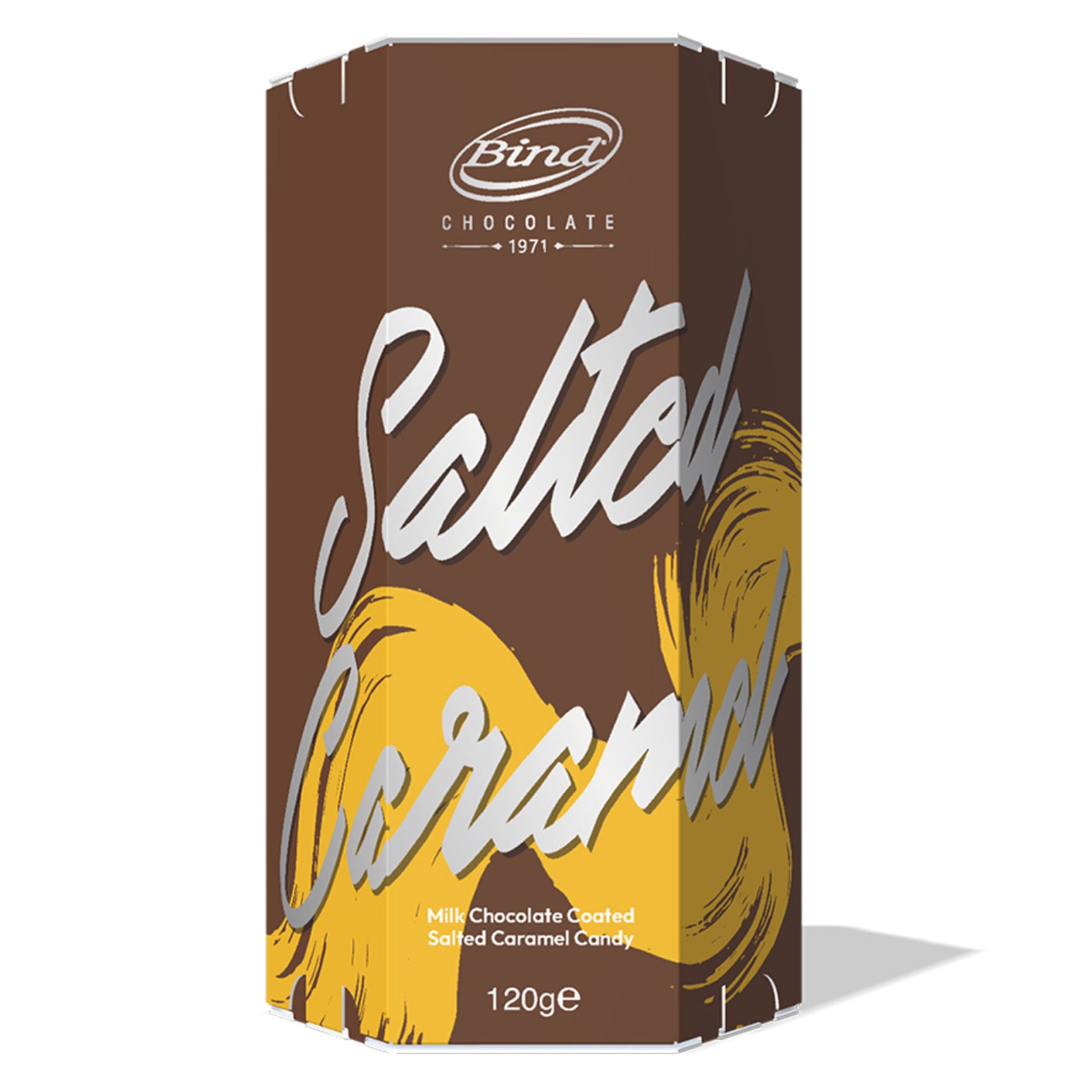 Enjoy the rich harmony of smooth caramel and creamy chocolate with Bind Milk Chocolate Covered Caramel Candy.