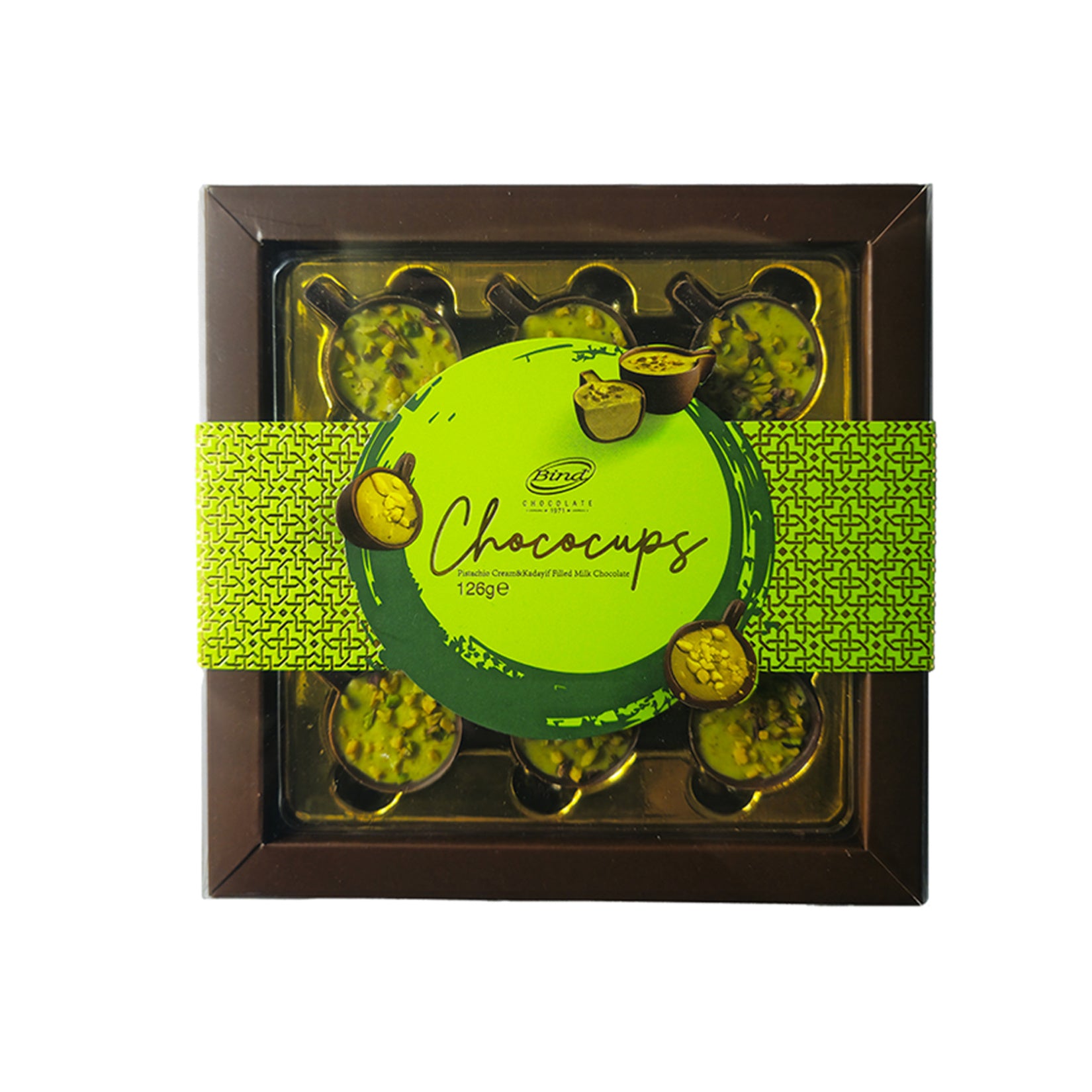 Enjoy the rich taste of Bind Pistachio Pieces & Filled Milk Chocolate, a delicious combination of creamy milk chocolate and a generous pistachio filling inspired by the famous flavors of Gaziantep, Türkiye.