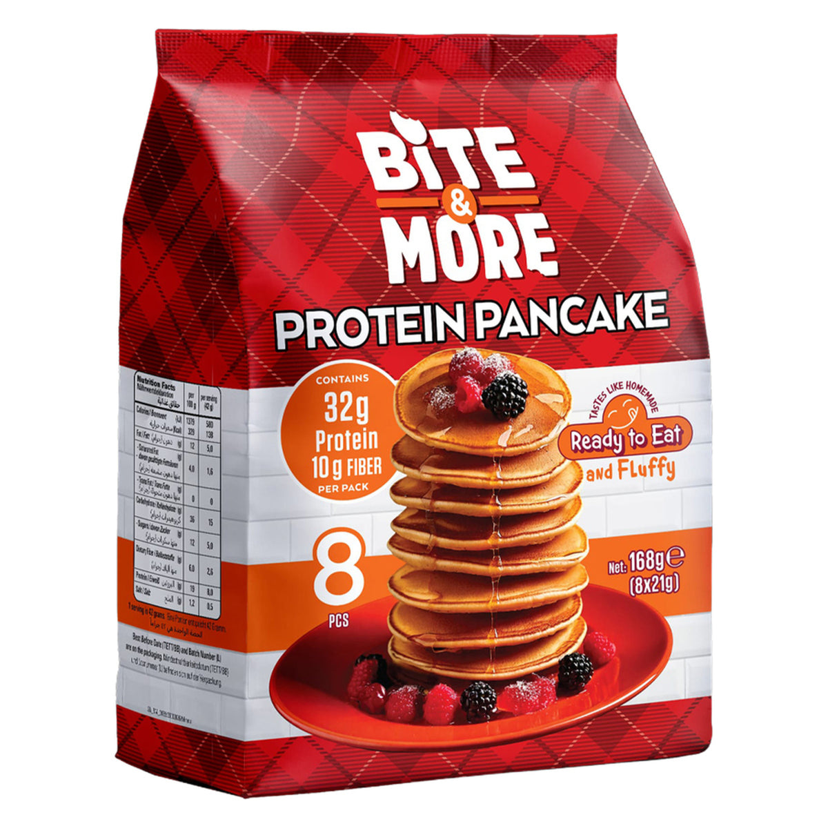 Keep your snack routine simple and satisfying with Bite &amp; More Protein Plain Pancakes.