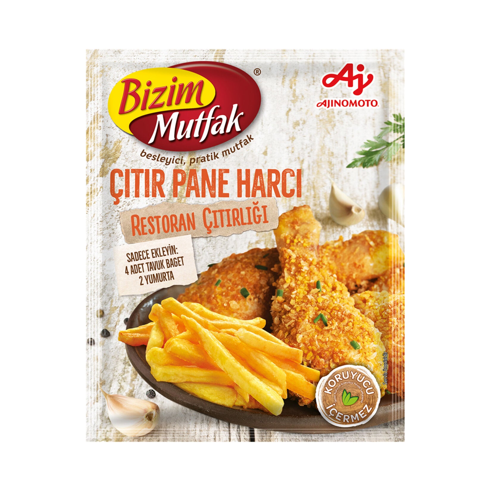 Bizim Mutfak Citir Pane Harci is a ready-to-use crispy coating mix that helps you prepare perfectly golden, crunchy dishes at home.
