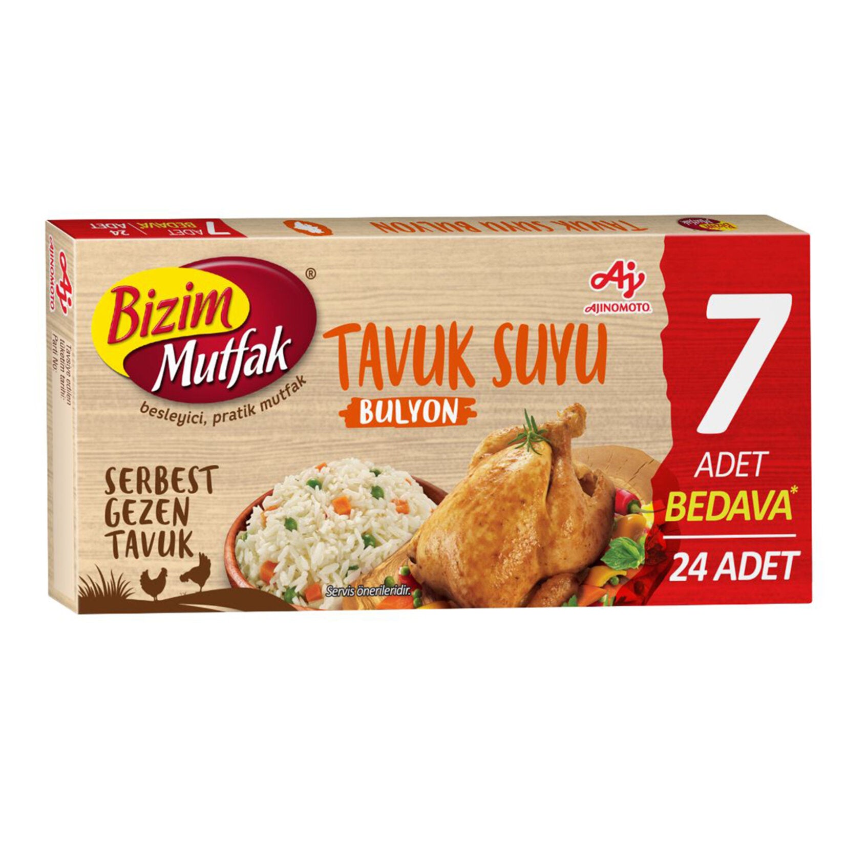 Add rich, savory depth to your favorite dishes with Bizim Mutfak Free Range Chicken Bouillon Cubes.