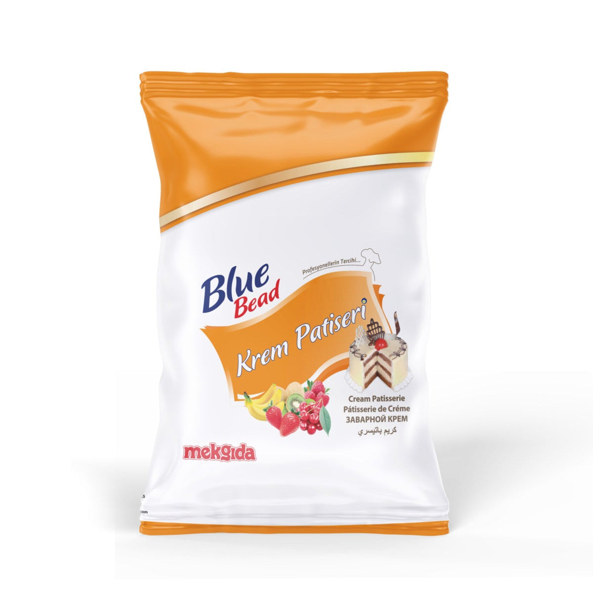 Blue Bead Pastry Cream is a versatile and smooth krem patiseri designed for professional and home baking.