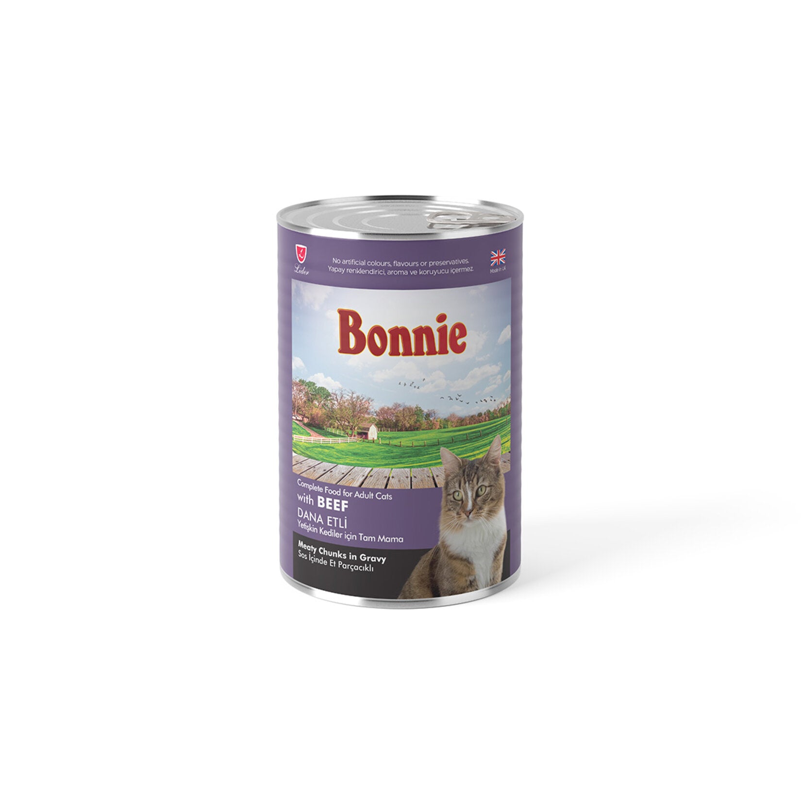 Bonnie Beef Adult Cat Food is a complete and balanced wet food formulated for adult cats.