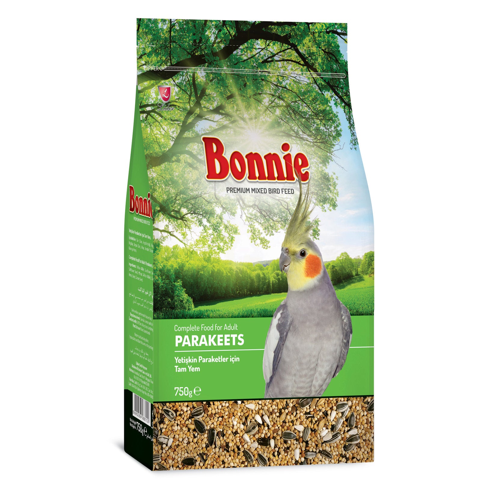 Bonnie Parakeet Bird Feed 750 g is specially prepared to support the daily nutritional needs of parakeets and other small parrots.