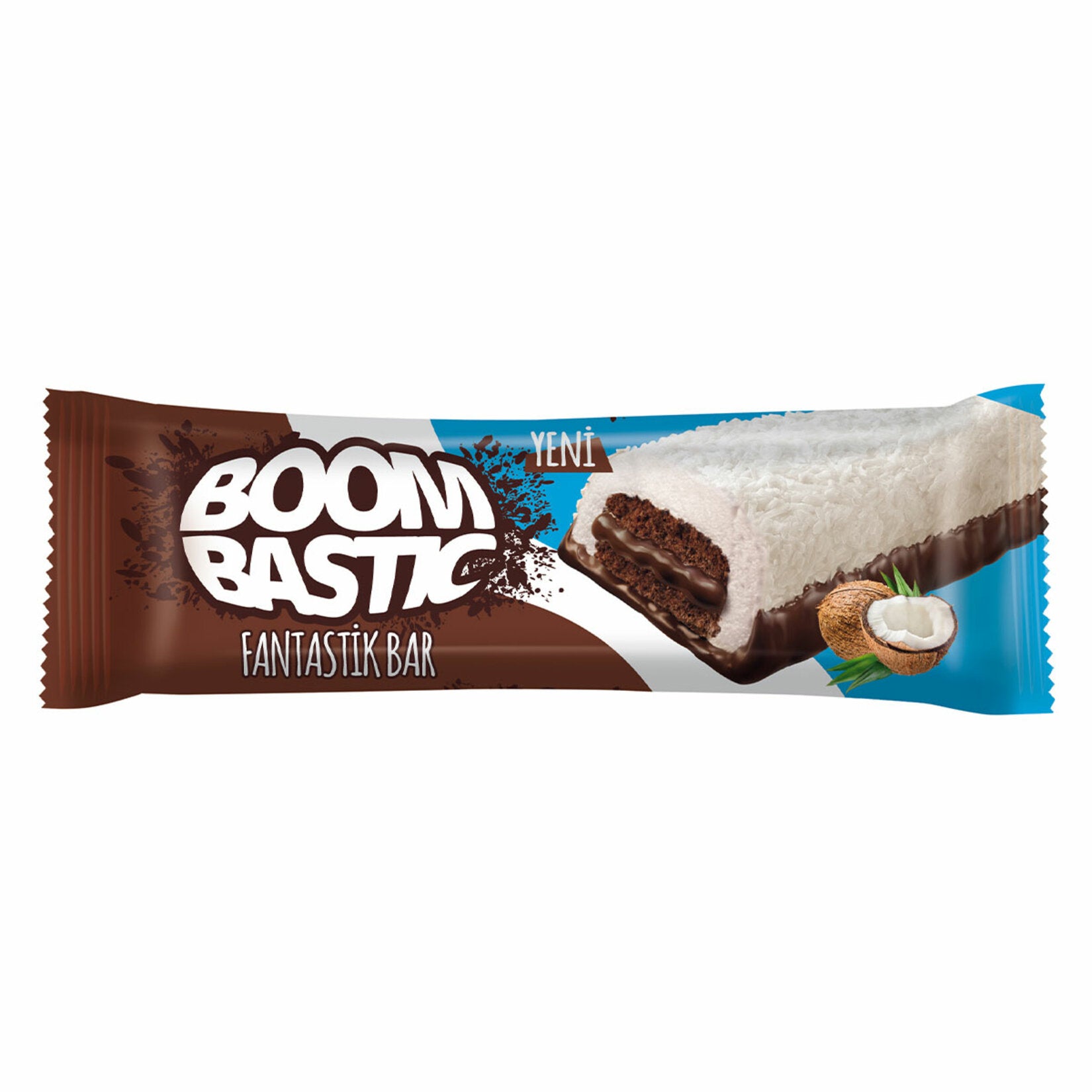 Boombastic Coconut Chocolate Cake Bar is a rich, layered treat combining moist cocoa cake, fluffy ma