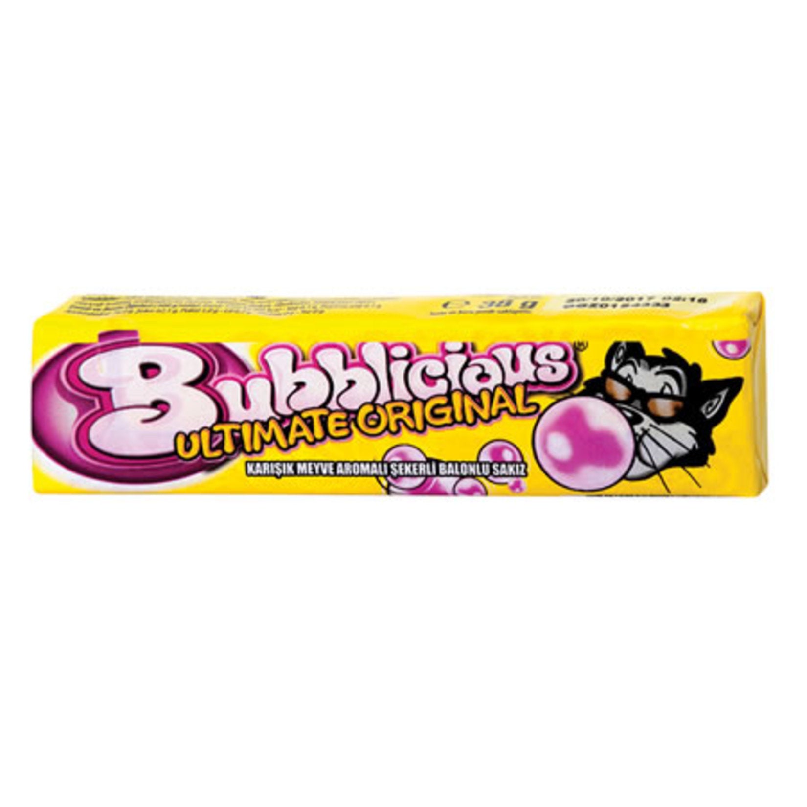 Enjoy a burst of fruity flavor with Bubblicious Mixed Fruit Gum.
