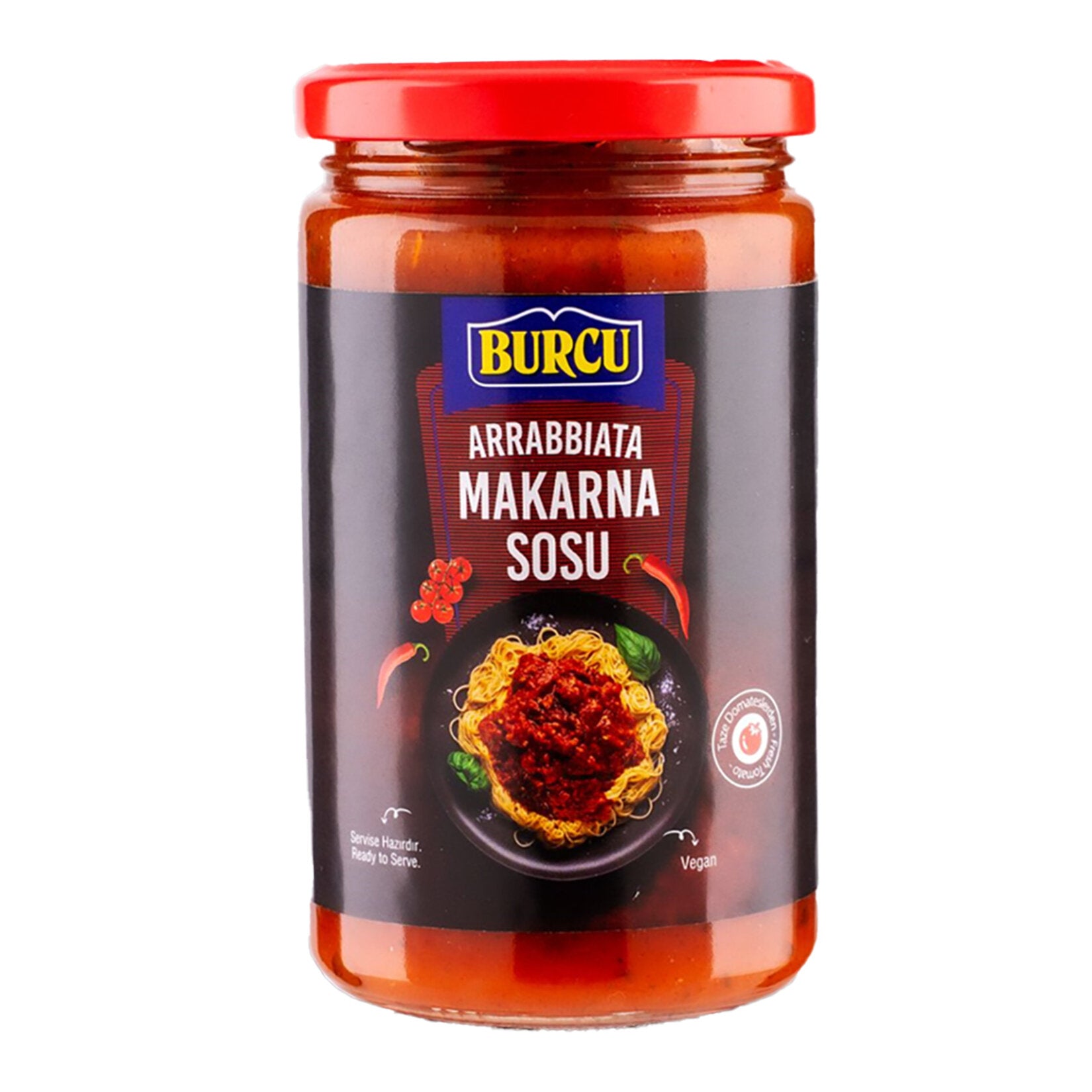 Bring bold Mediterranean flavor to your kitchen with Burcu Arrabbiata Pasta Sauce.