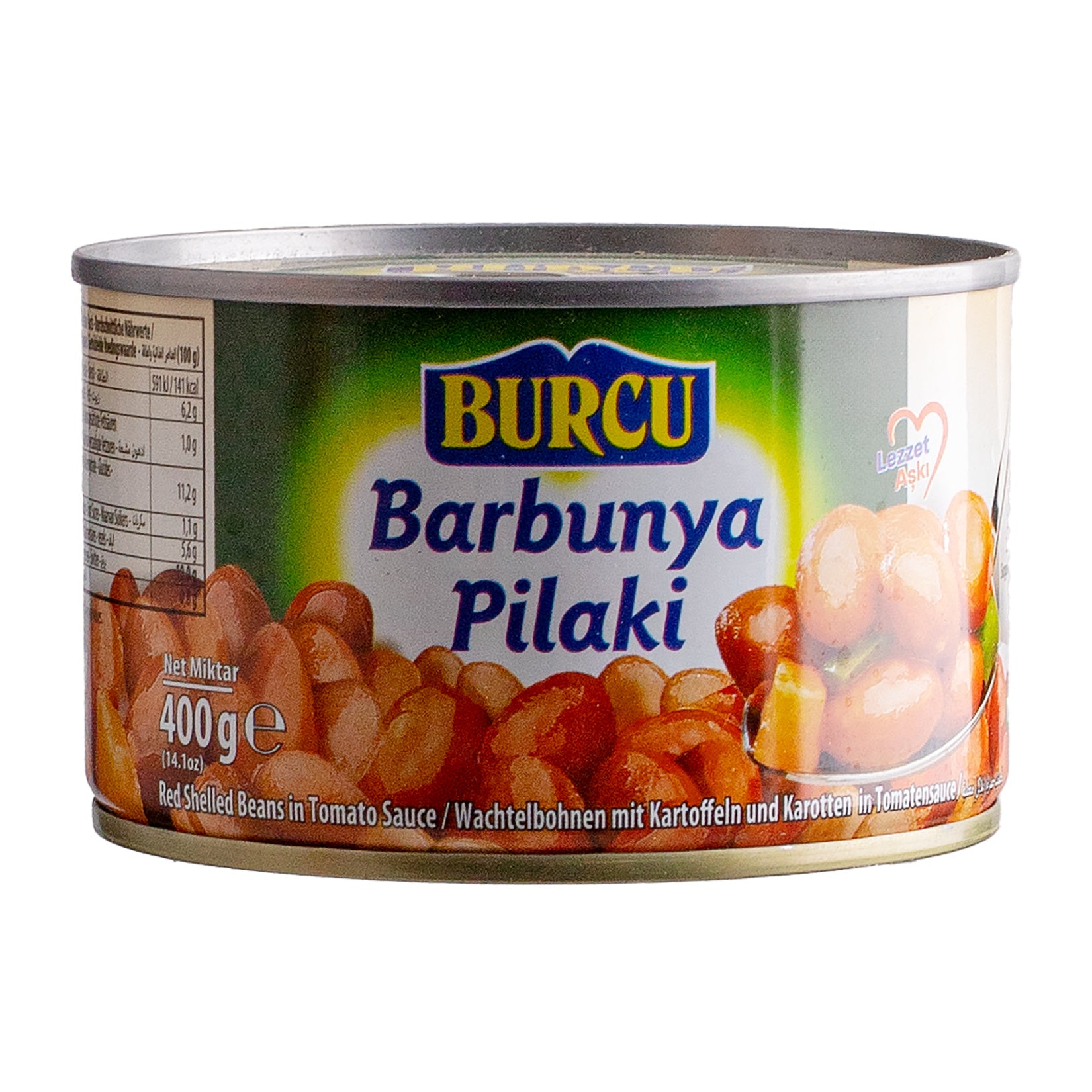 Burcu Barbunya Pilaki is a classic Turkish ready-to-eat dish made with tender borlotti beans prepared in traditional Mediterranean style.