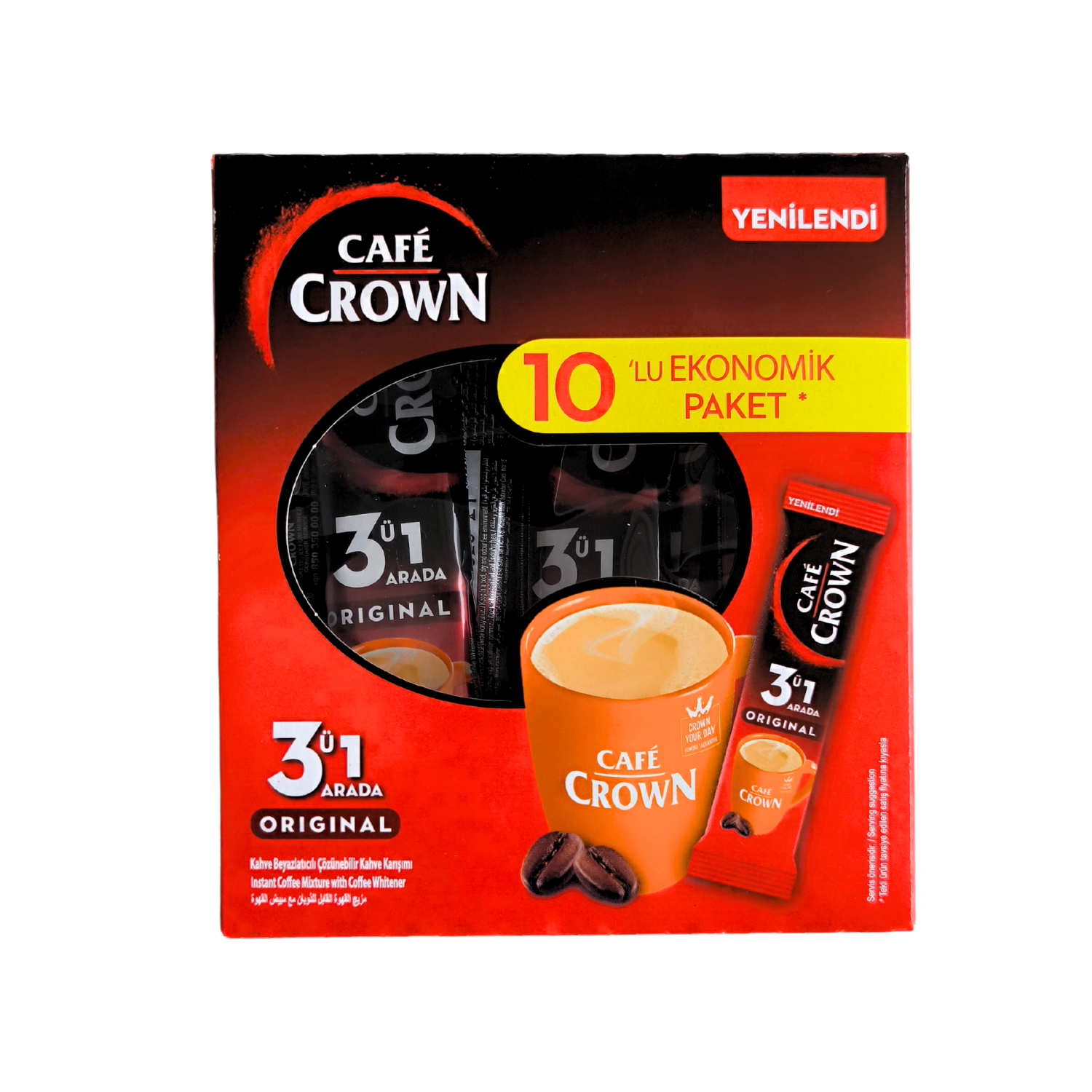 Cafe Crown 3-in-1 10 pcs 17.5 x 10 (Pack of 10)