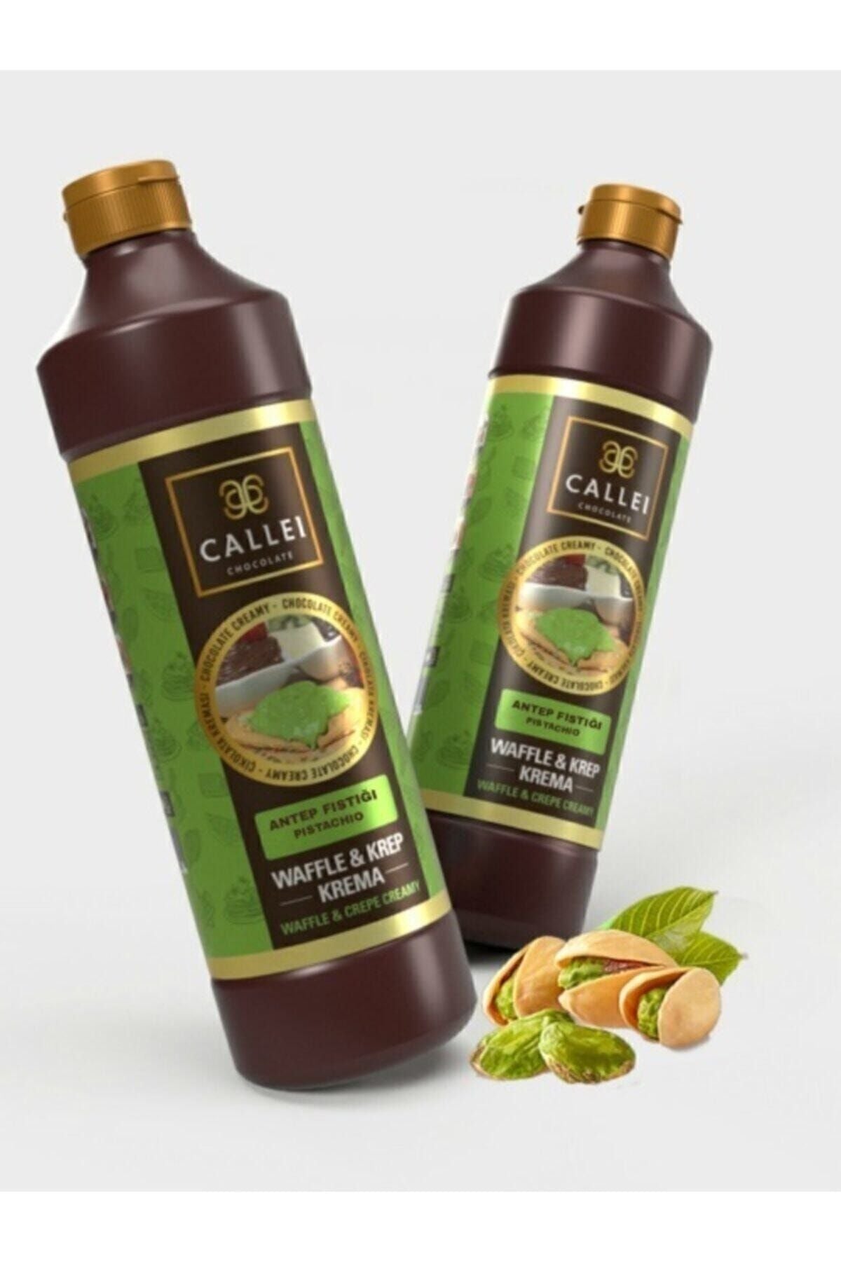 Add a rich pistachio touch to your desserts with Callei Chocolate Pistachio Waffle Sauce.