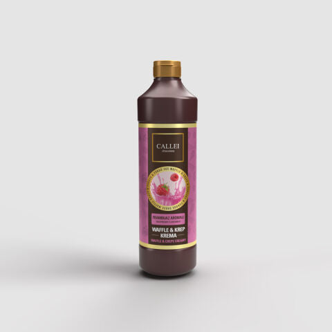 Callei Waffle Sauce Raspberry brings vibrant color, smooth texture, and rich flavor to your favorite desserts.