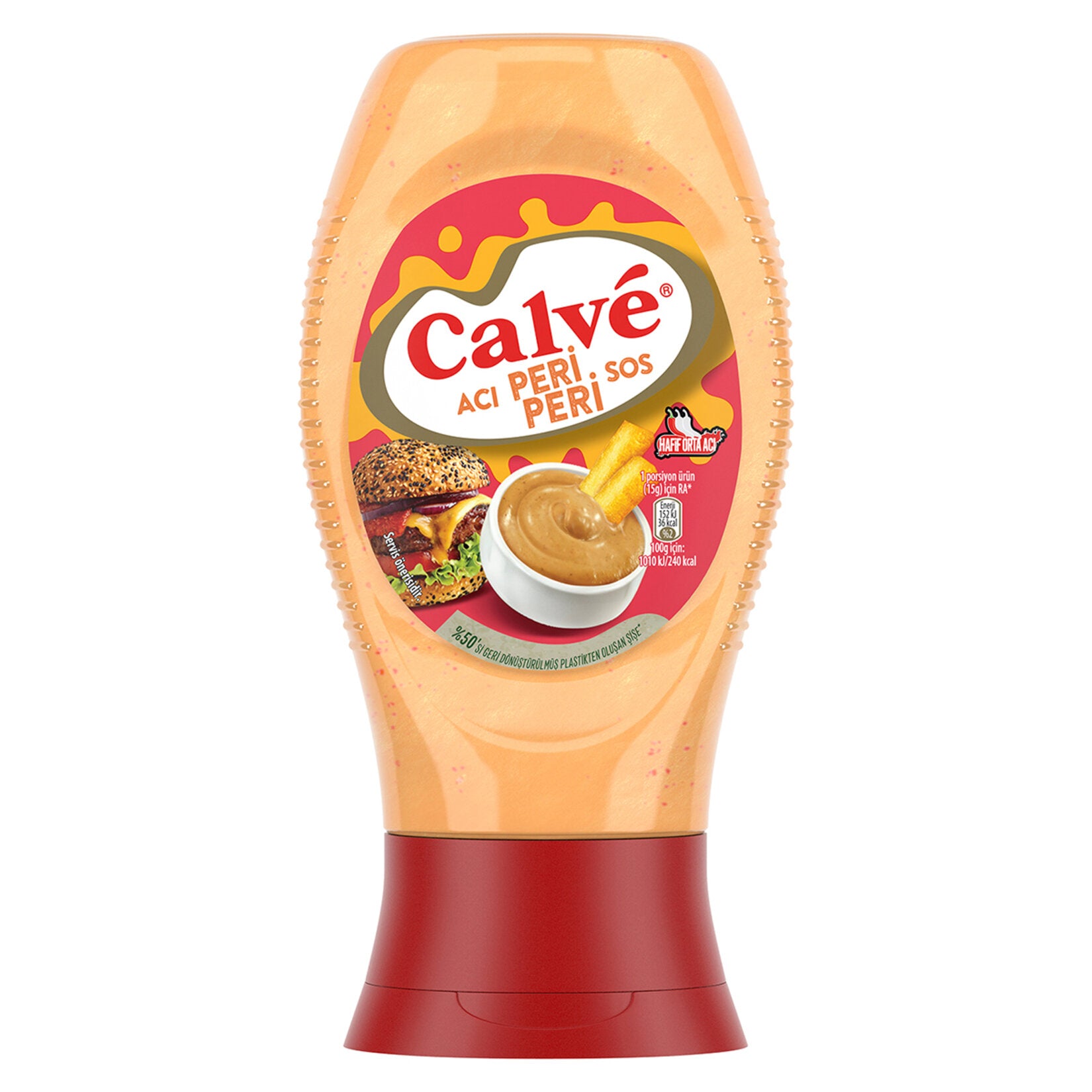 Turn up the heat with Calve Aci Peri Peri Sauce, a bold and spicy condiment inspired by the famous peri peri pepper.