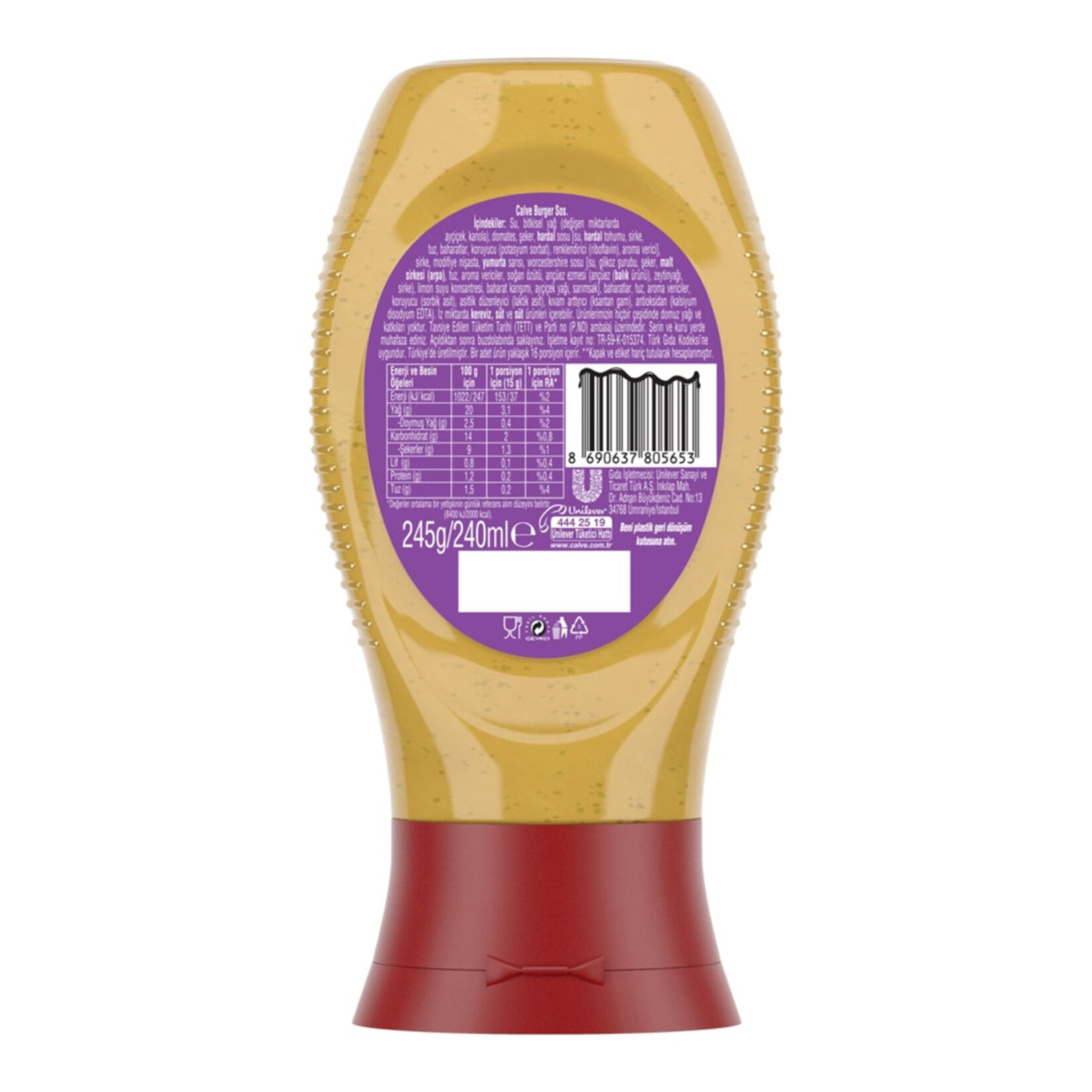 Bring the classic taste of a backyard grill to your kitchen with Calve Burger Sauce.