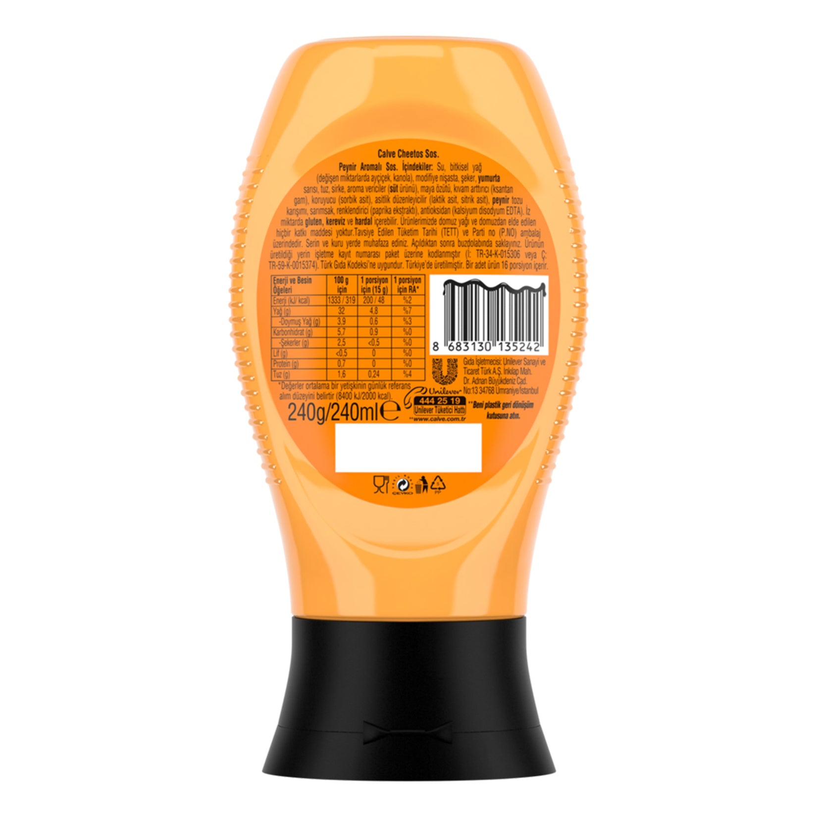 Calve Cheetos Cheese Flavored Sauce brings the bold, creamy taste of your favorite Cheetos-inspired flavor into a smooth, ready-to-use sauce.