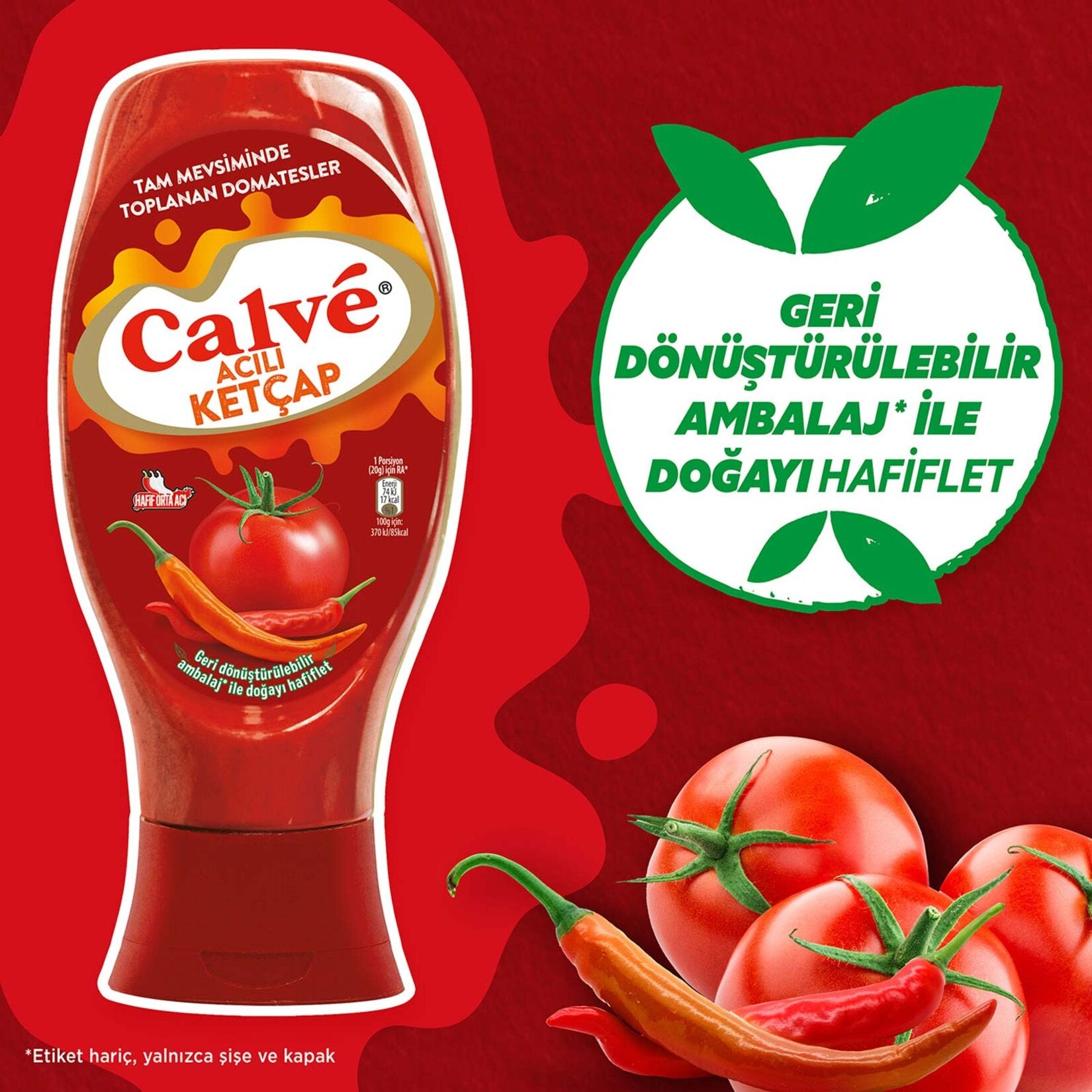 Add a bold kick to your favorite meals with Calve Spicy Ketchup.
