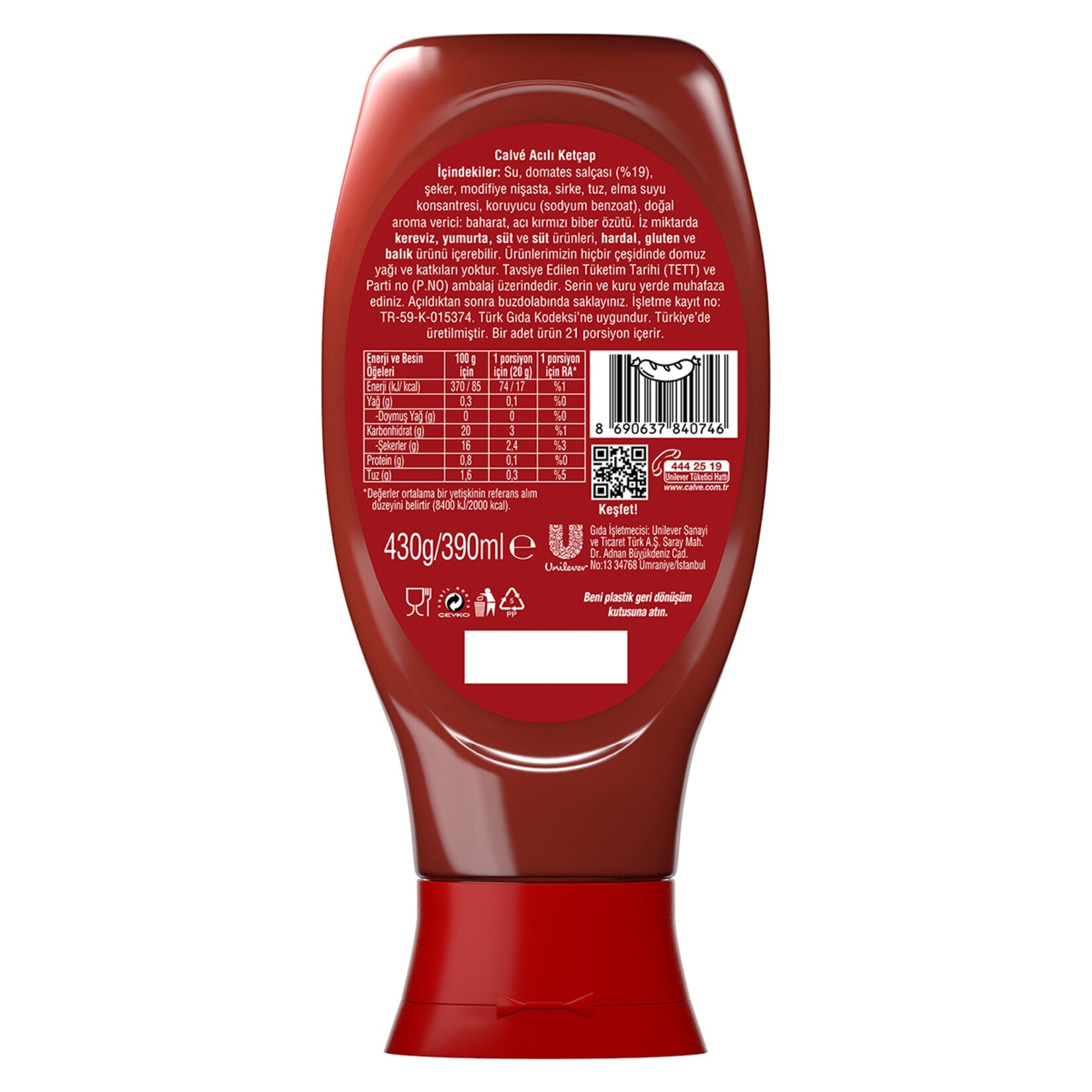 Add a bold kick to your favorite meals with Calve Spicy Ketchup.