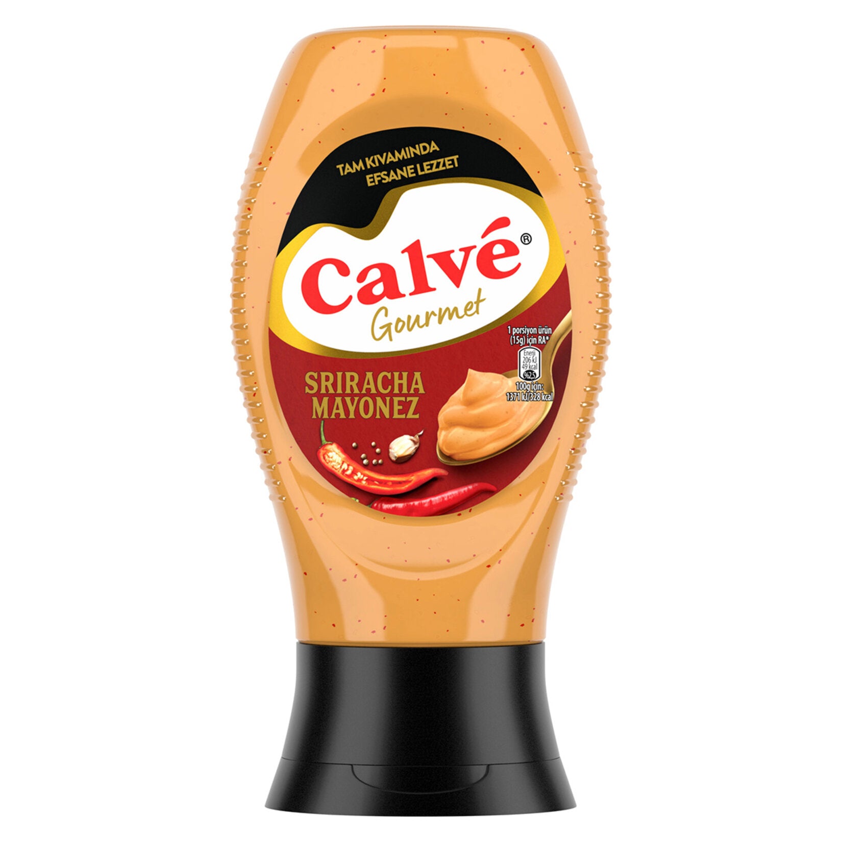 Calve Sriracha Mayonnaise brings together the creamy richness of classic mayo with the bold heat of sriracha-style chili peppers.