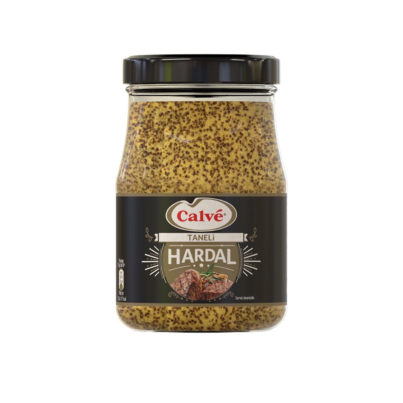 Calve Taneli Hardal brings bold, grainy mustard flavor to your table with its rich texture and balanced tang.