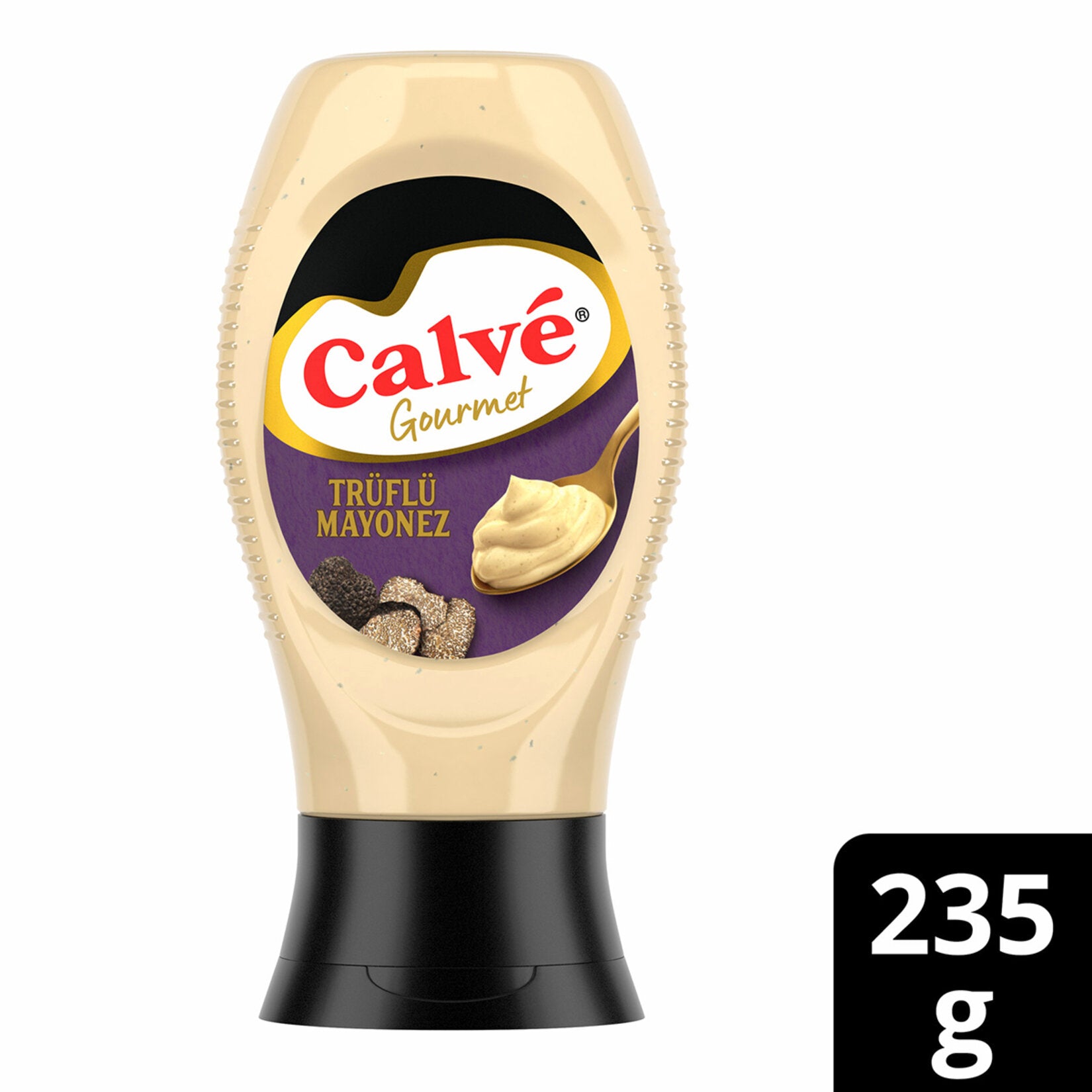 Calve Truflu Mayonez brings a gourmet twist to classic mayonnaise with the rich, earthy aroma of real truffle.