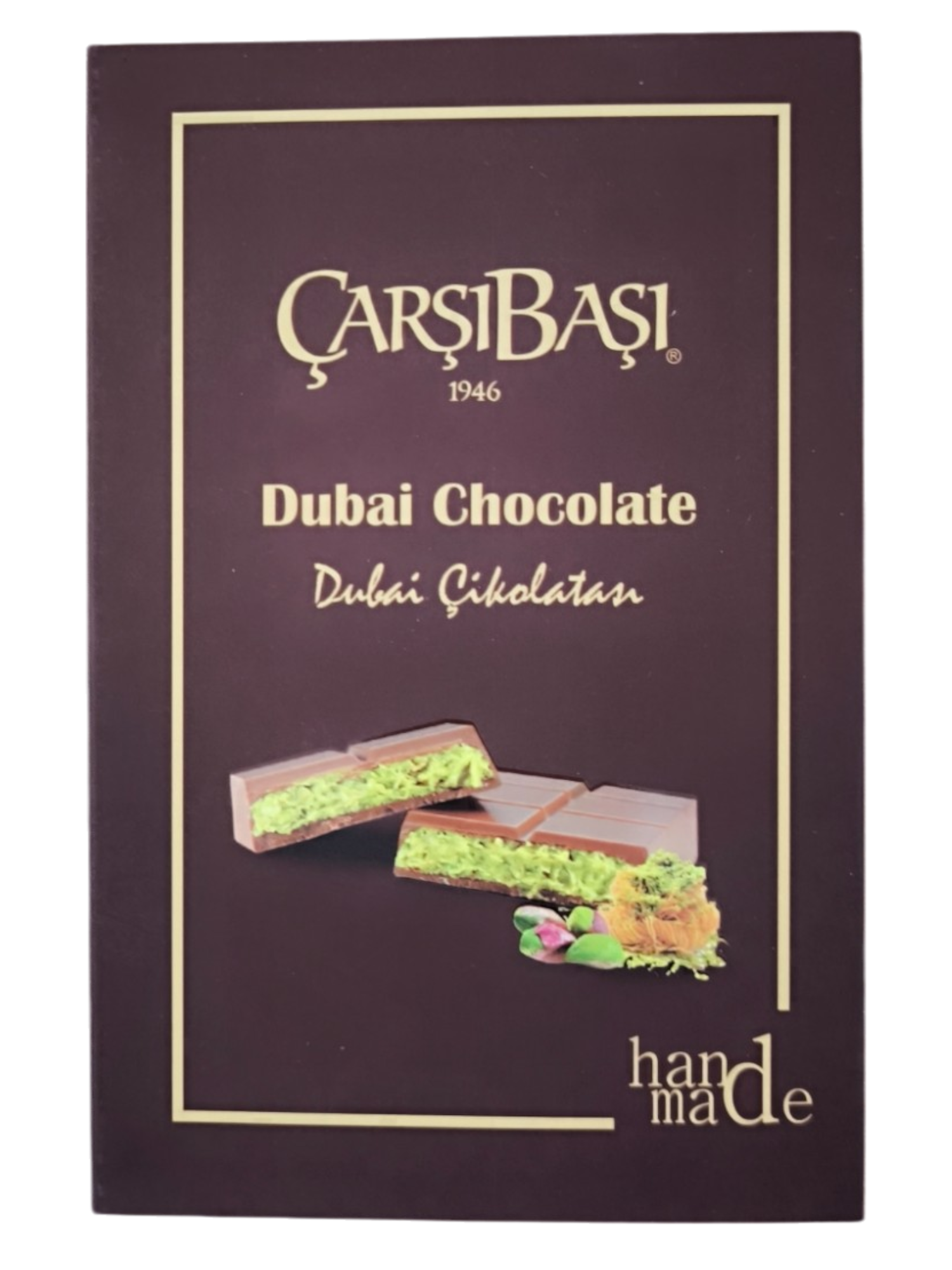 Carsibasi Handmade Dubai Chocolate 6.9 oz (195 g)