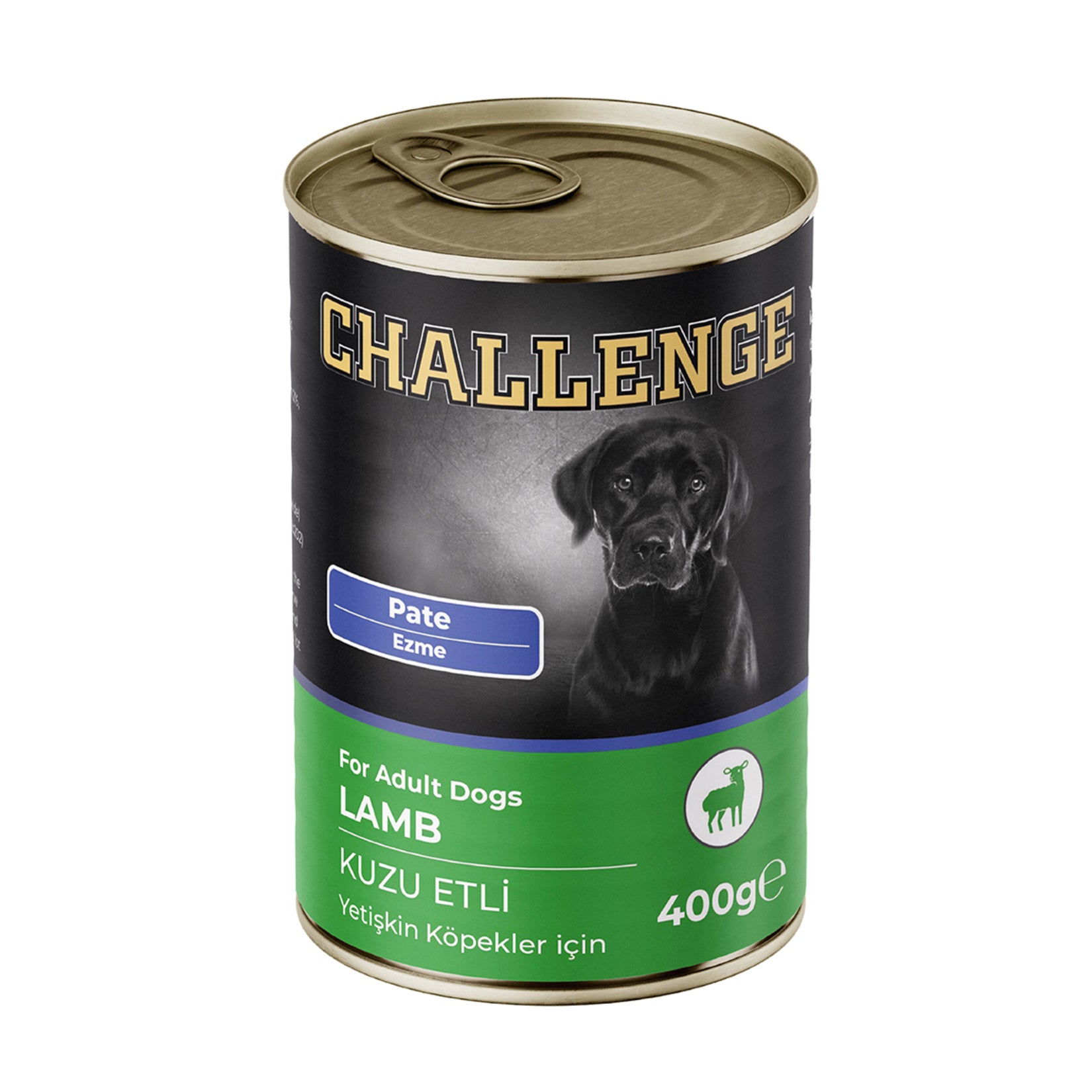 Challenge Lamb Pate Canned Dog Food is a complete wet food formulated for adult dogs.