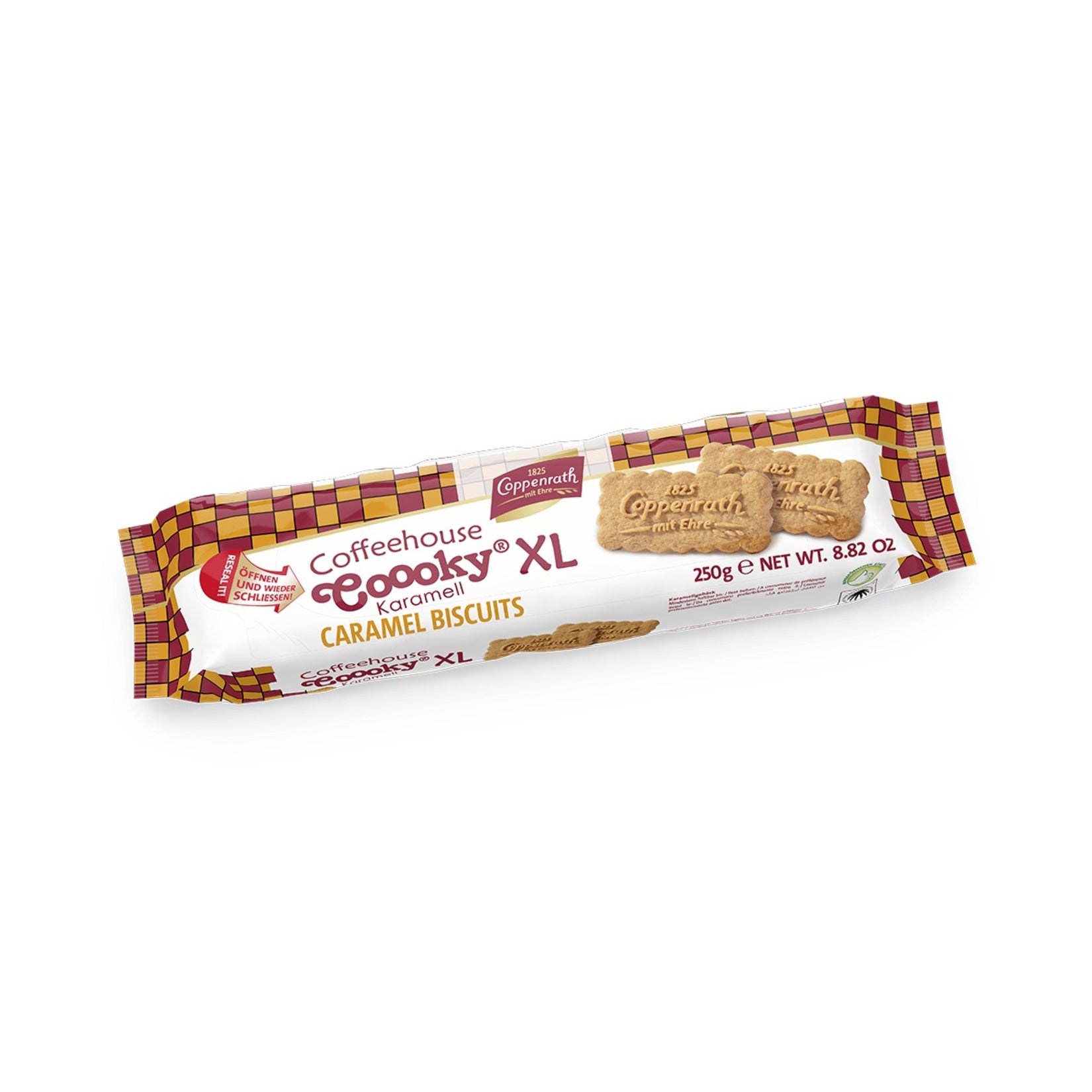 Discover the rich, buttery crunch of Coppenrath Caramel Biscuits, a delightful treat crafted in Türkiye.