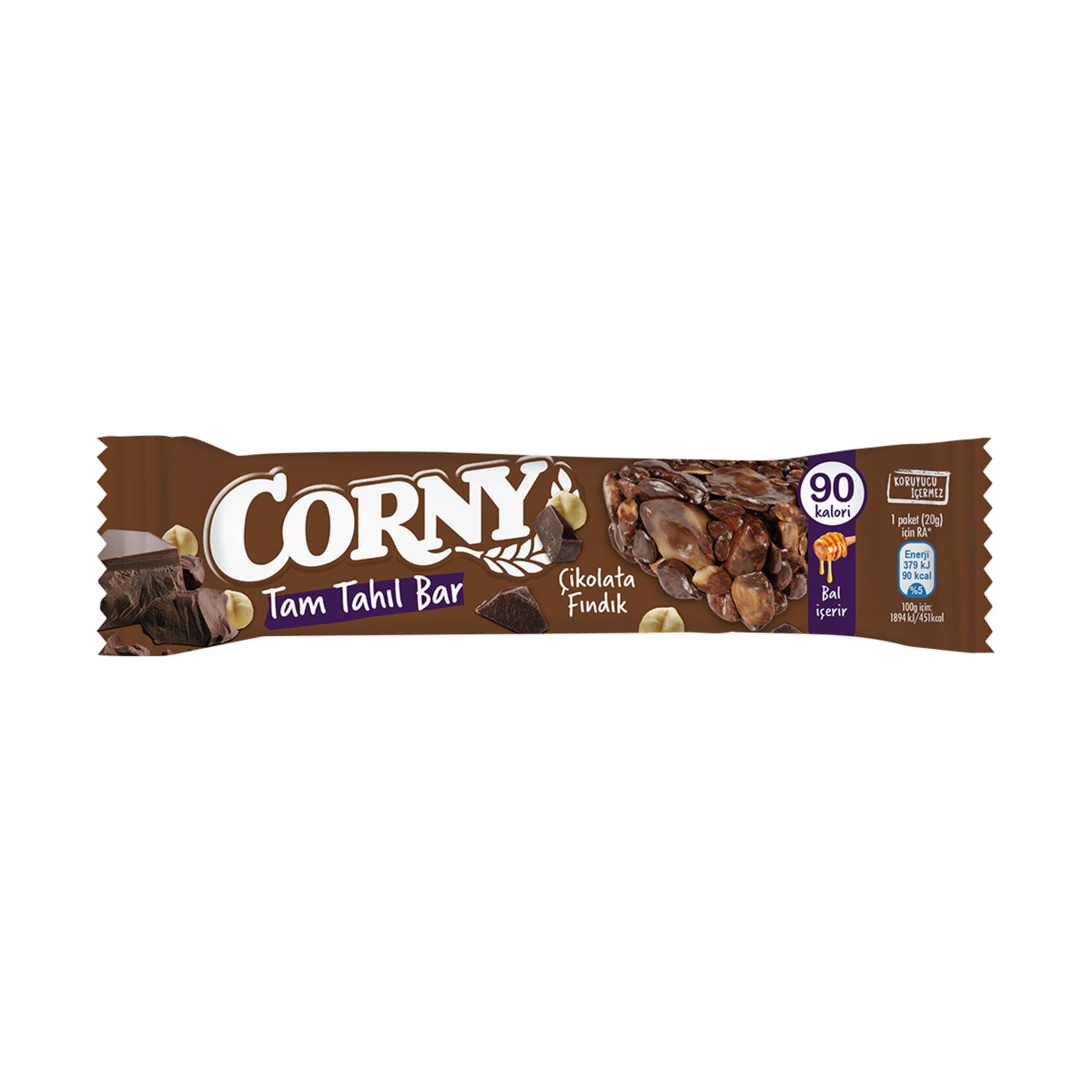 Corny Chocolate Hazelnut Whole Grain Bar is the perfect on-the-go snack for anyone looking for a delicious and satisfying treat.