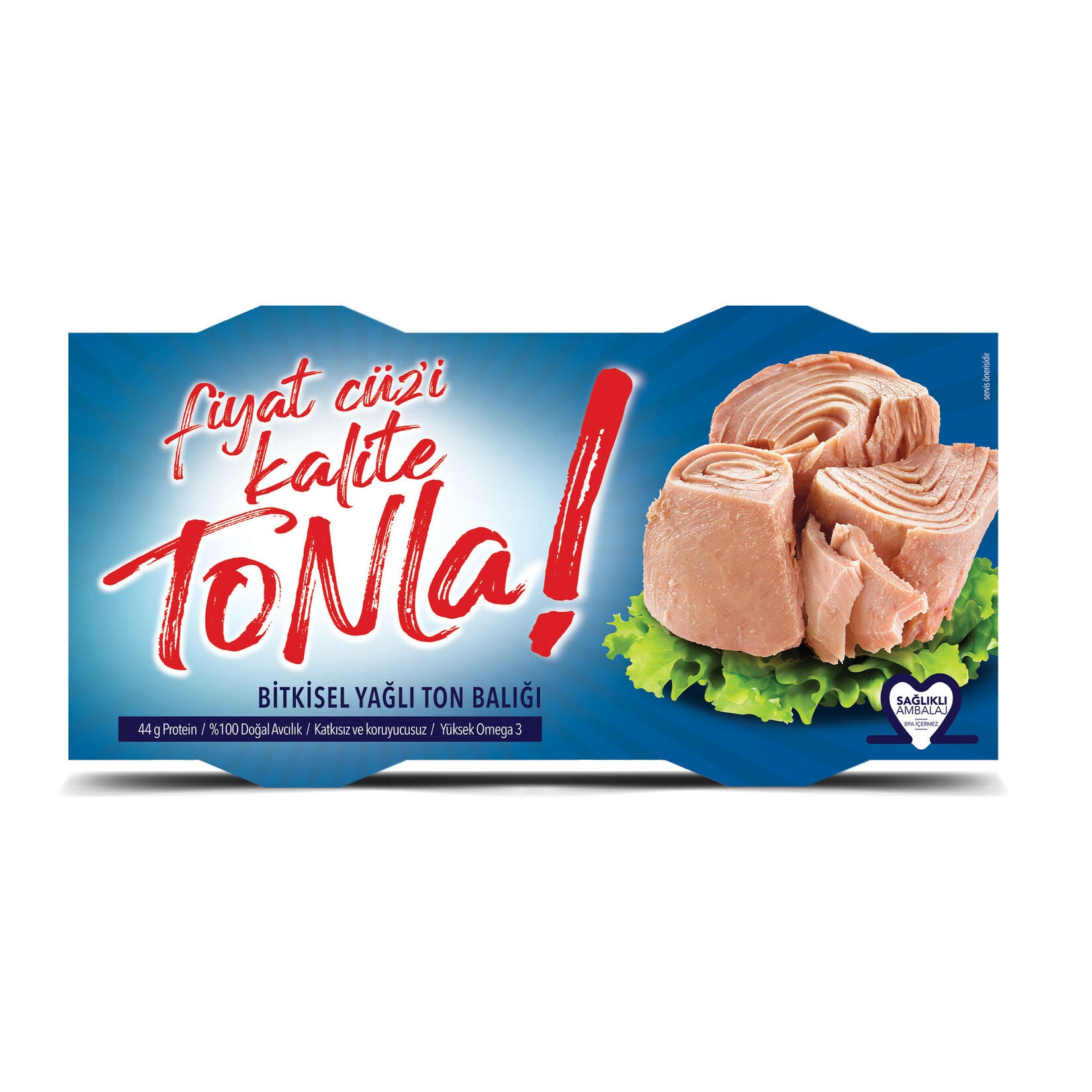 Dardanel Kalite Tonla Vegetable Oil Tuna brings premium-quality tuna to your table in convenient twin cans.