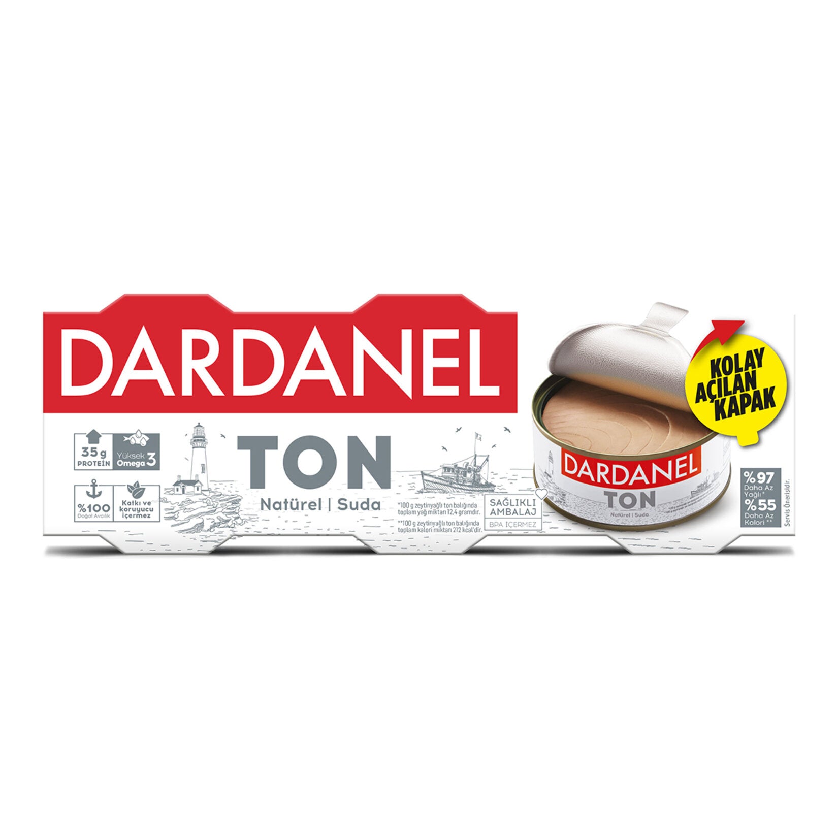 Dardanel Light Tuna brings premium-quality tuna to your table in a convenient 3-can pack.