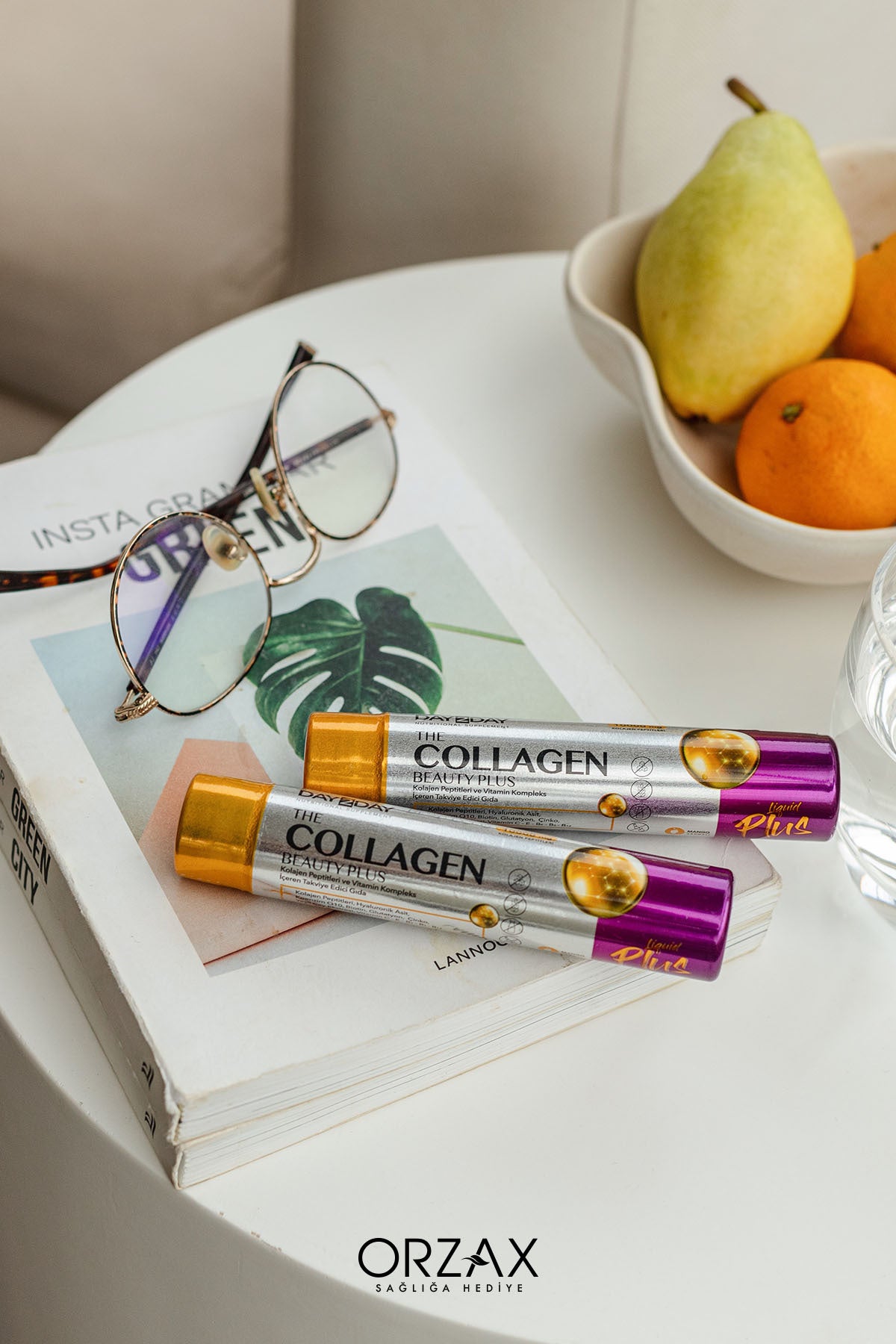 DAY2DAY Collagen Beauty Plus is a ready-to-drink liquid collagen supplement formulated with 10,000 mg Type I Collagen Peptides per 40 ml tube.