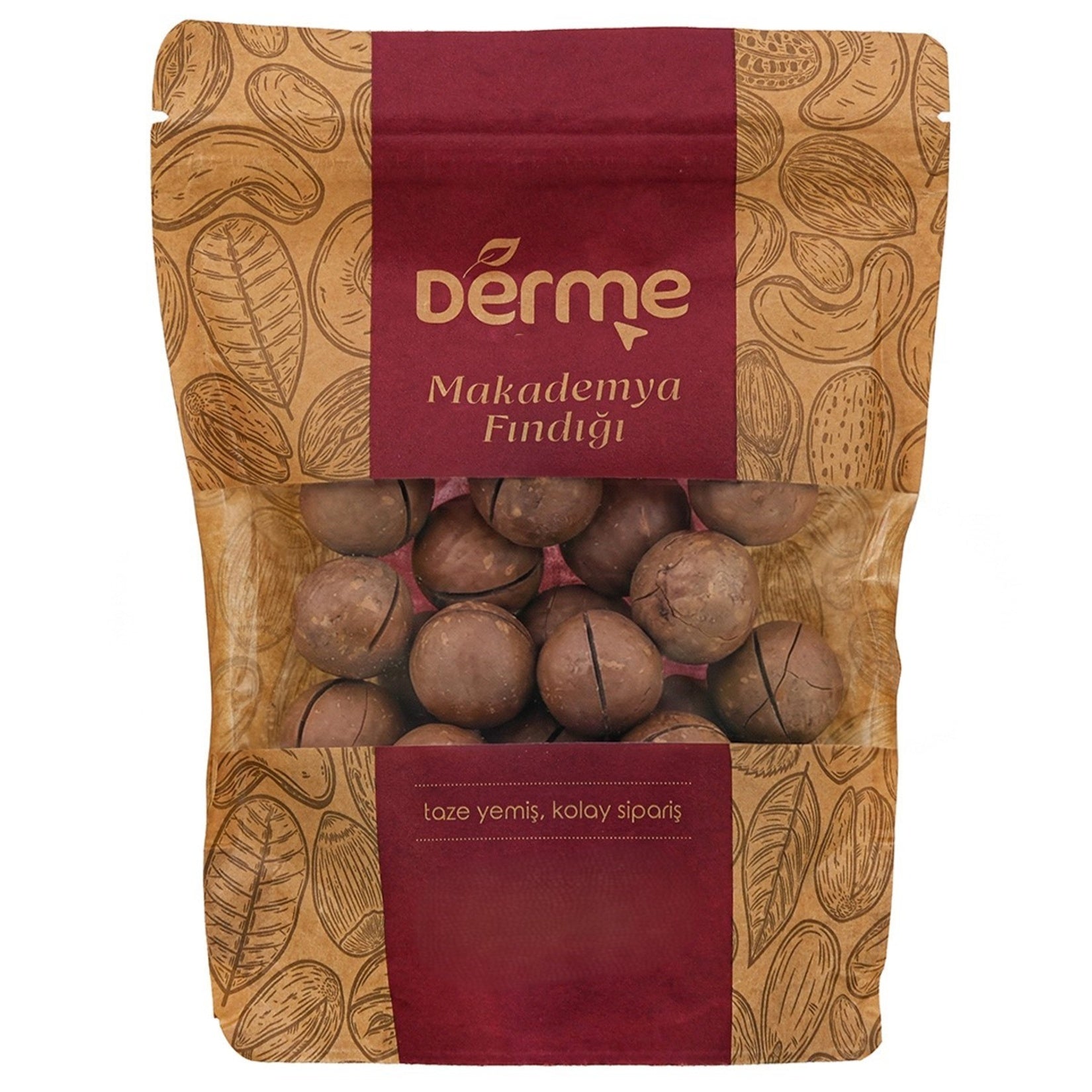 Derme Natura Macadamia Nuts bring together the rich, buttery taste of premium macadamia nuts with a lightly sweet and balanced flavor profile.