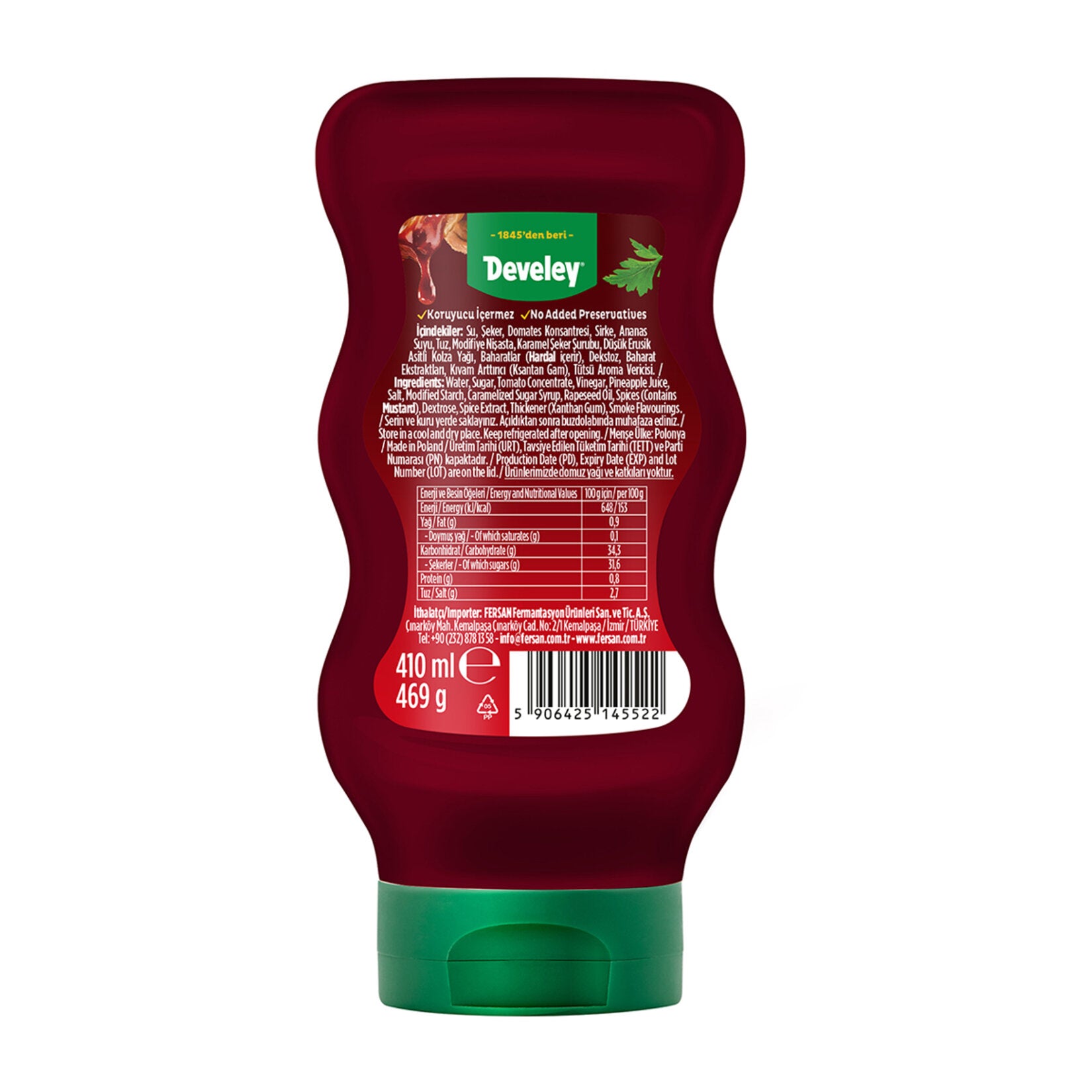 Develey Barbecue Sauce brings bold, smoky-sweet flavor to your favorite grilled dishes.