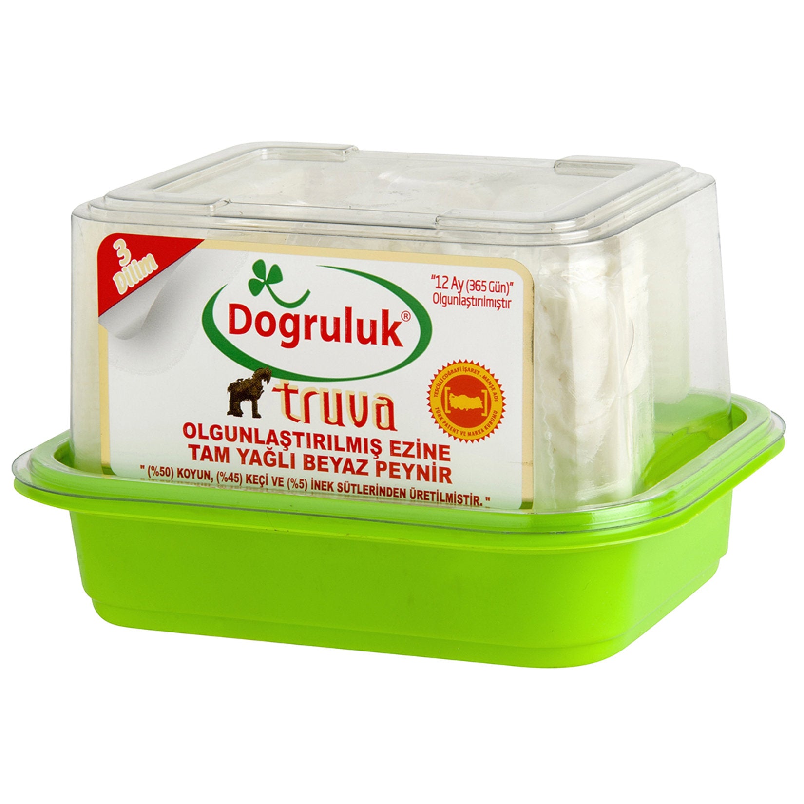 Dogruluk Ezine Aged Full Fat White Cheese is a premium Turkish-style white cheese crafted for true cheese lovers.