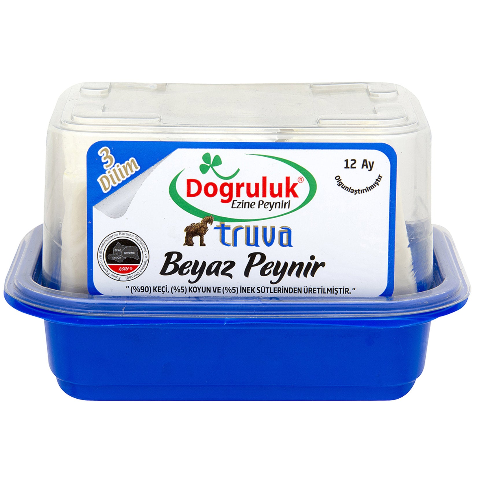 Dogruluk Tam Yagli (90% Keci) Beyaz Peynir is a rich and creamy Turkish-style white cheese made primarily from 90% goat’s milk, blended with sheep’s and cow’s milk for a perfectly balanced flavor.
